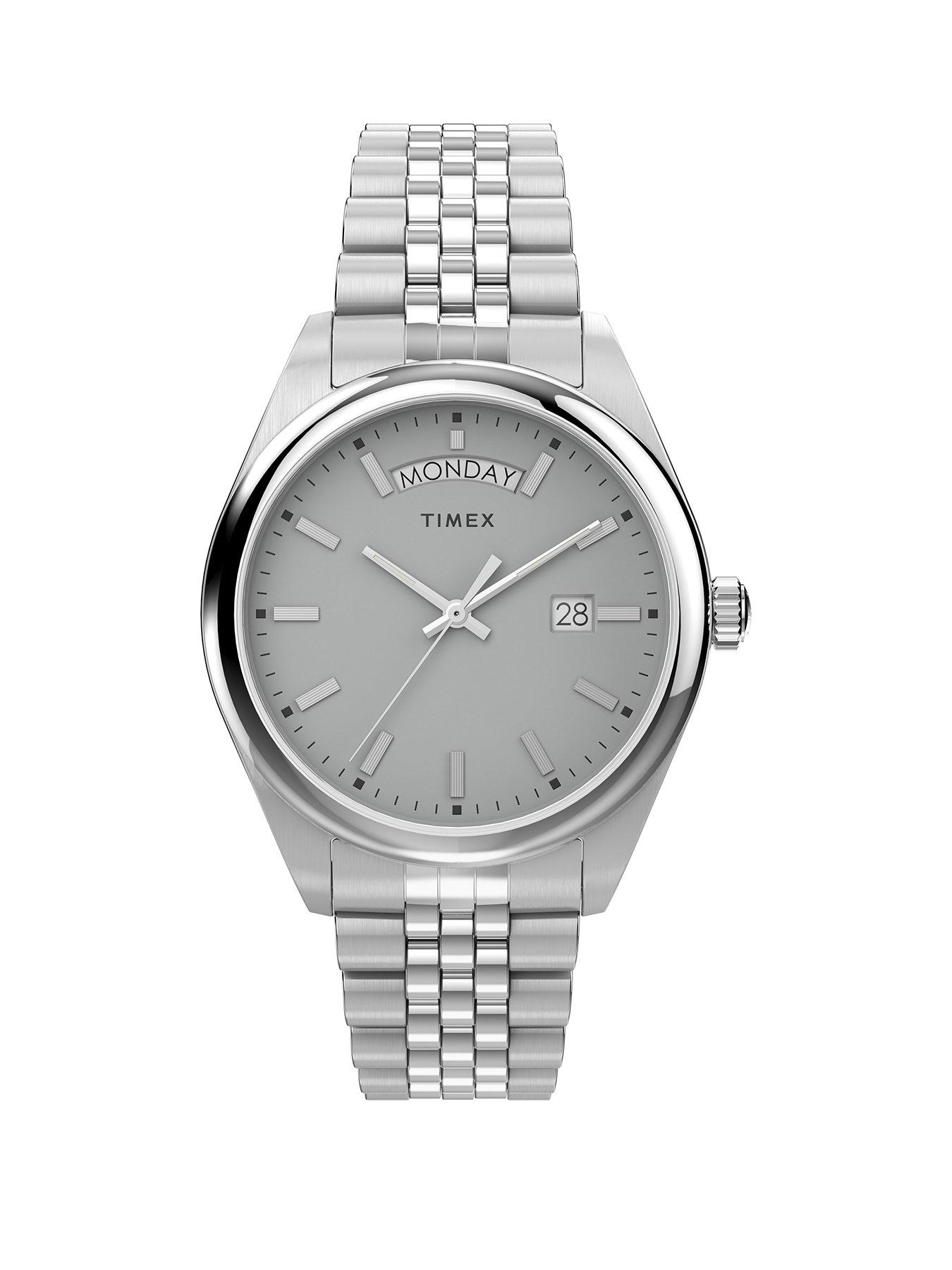 Legacy Day and Date 41mm Stainless Steel Bracelet Watch