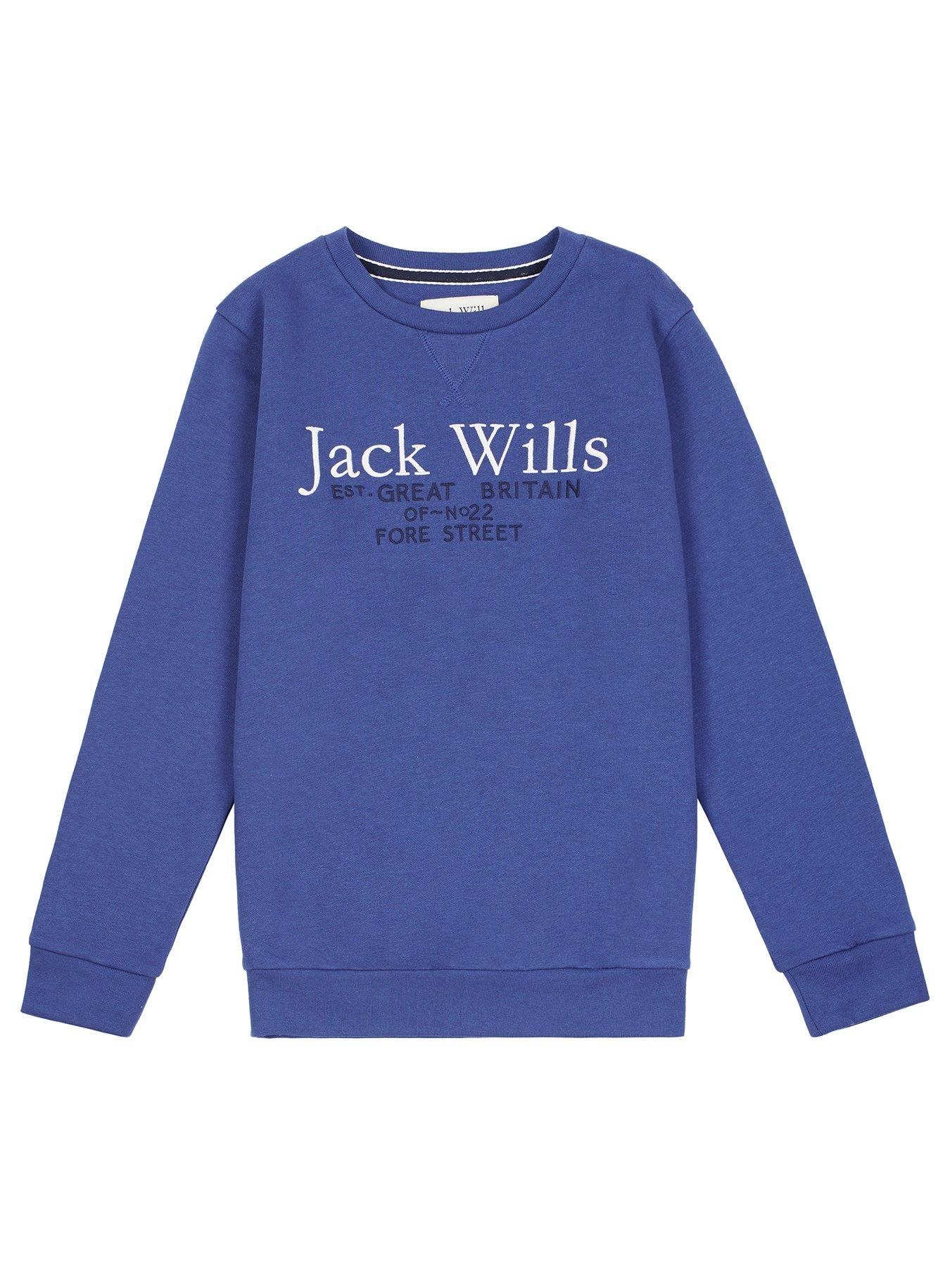 Jack Wills Boys Script Sweatshirt True Navy Very Ireland