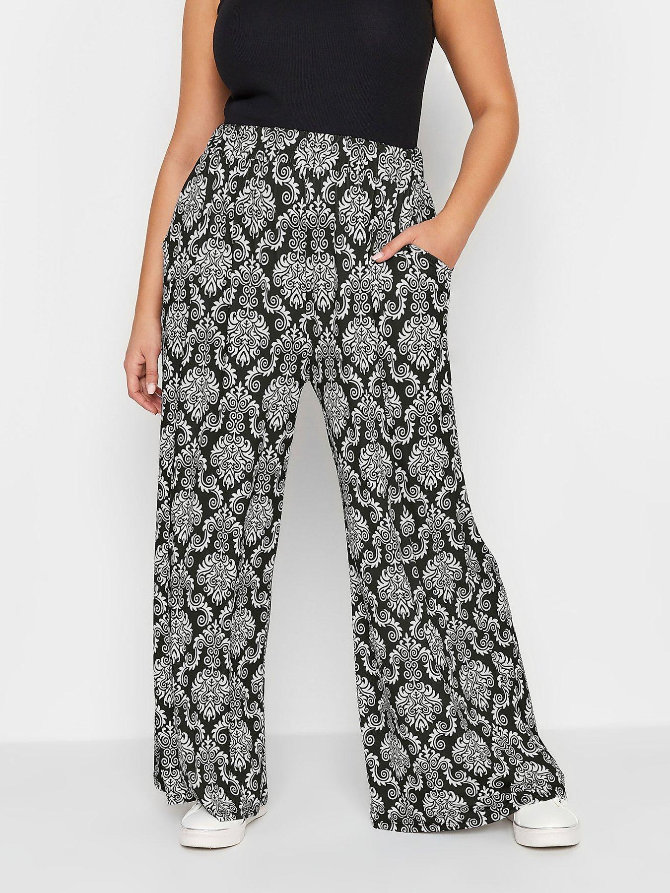 yours-wide-leg-trousers-blackfront