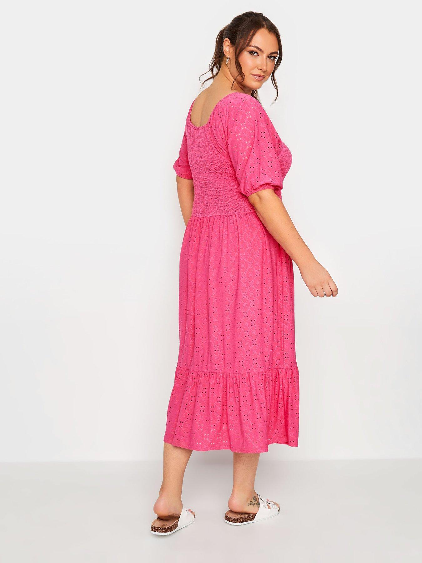 yours-yours-shirred-maxi-dress-pinkstillFront