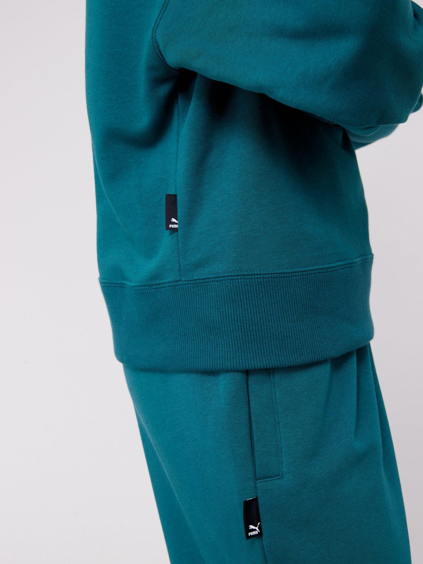 puma-team-half-zip-dark-greendetail