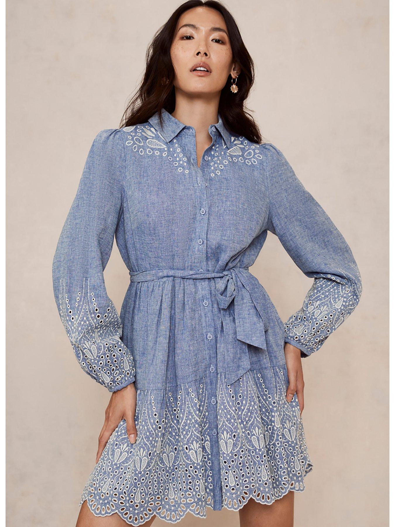 Mint velvet 2025 chambray dress