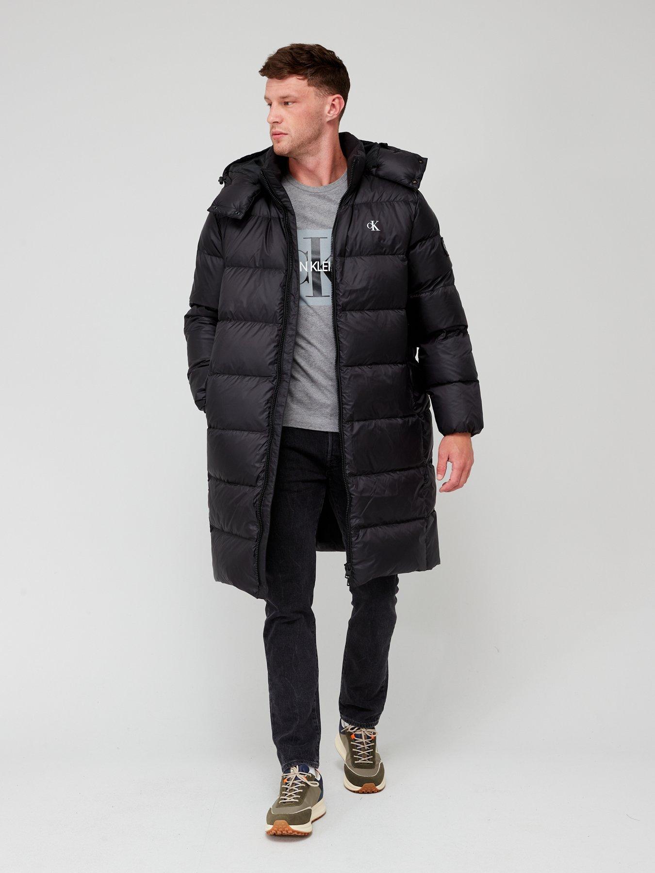 Mens long parka top coat