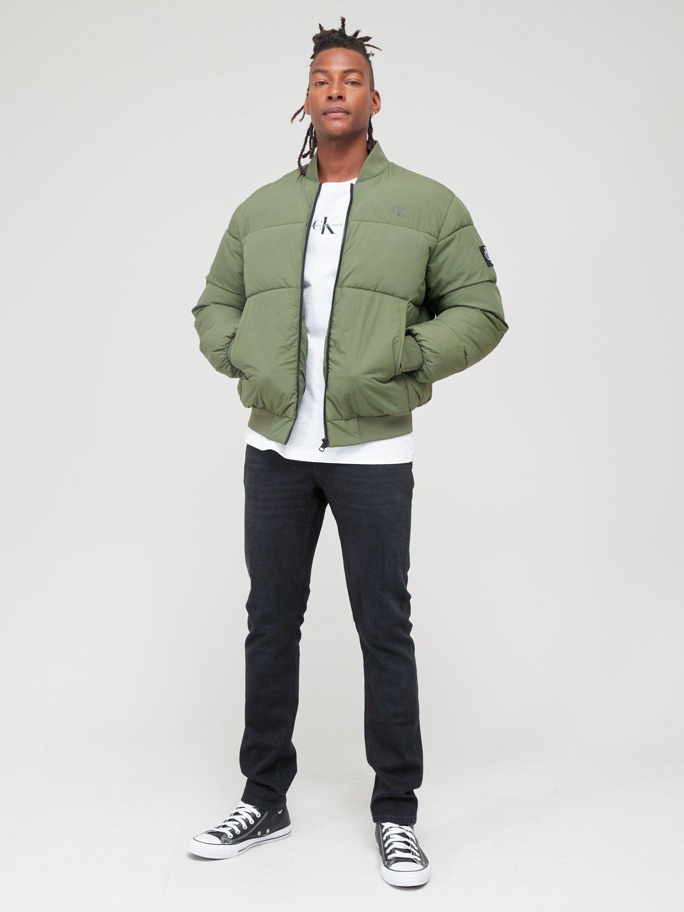 Calvin klein cheap bomber jacket green