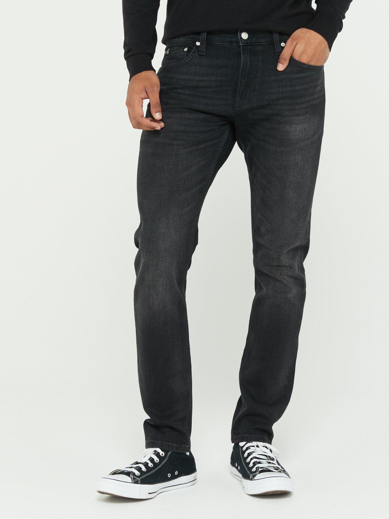 Calvin Klein Tapered Coolmax Jeans - Mid Blue