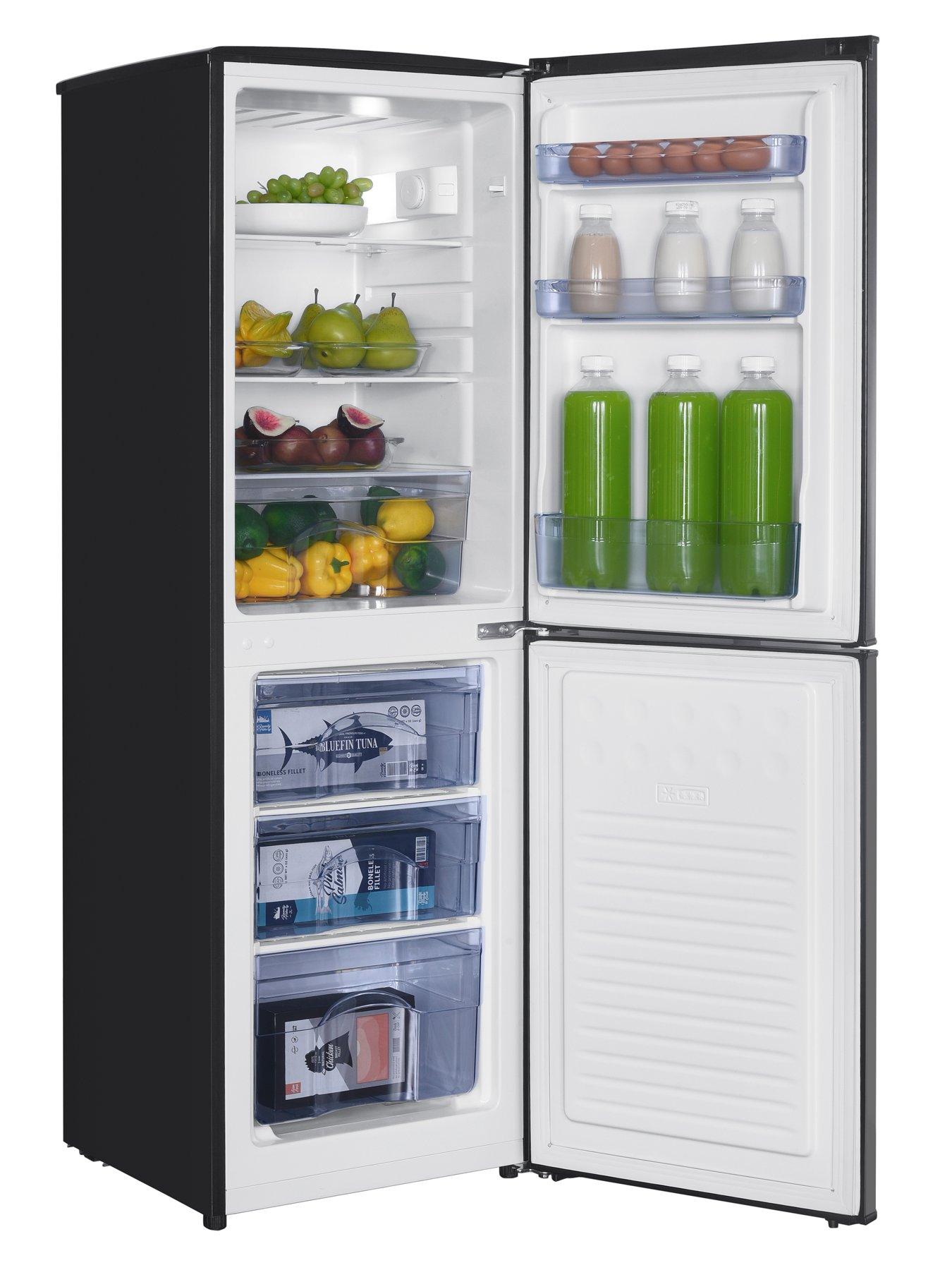 Image 3 of 7 of Swan Swan SR15690B 48cm Wide, 144cm High, 50/50 Split Compact Fridge Freezer - Black