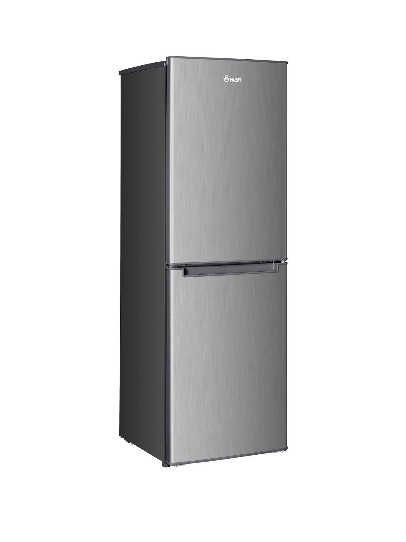 swan-sr15690s-48cm-wide-144cm-high-5050-split-compact-fridge-freezer-silverstillFront