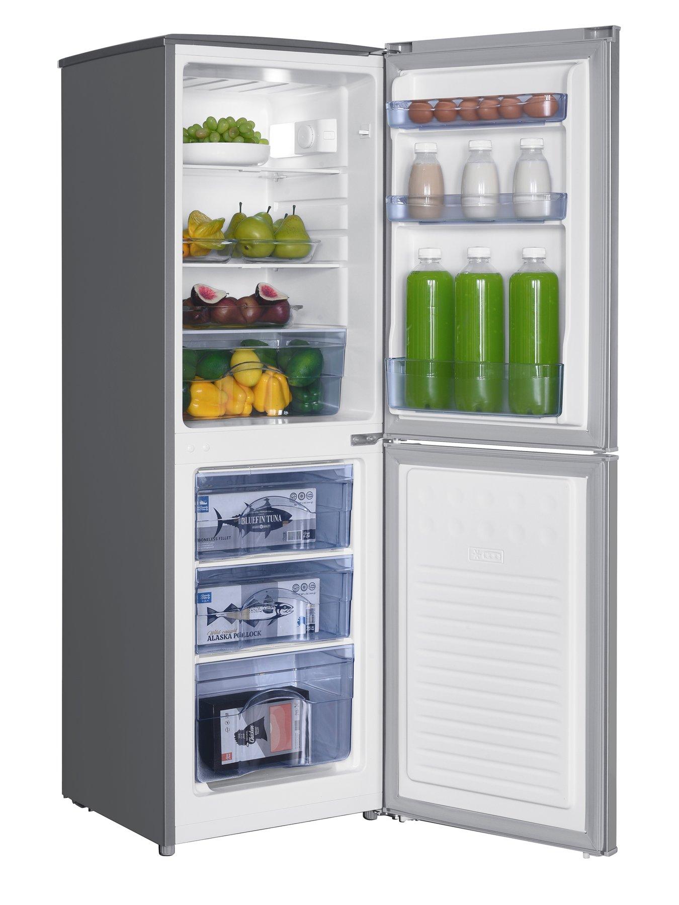 Image 4 of 7 of Swan SR15690S 48cm Wide, 144cm High, 50/50 Split Compact Fridge Freezer - Silver