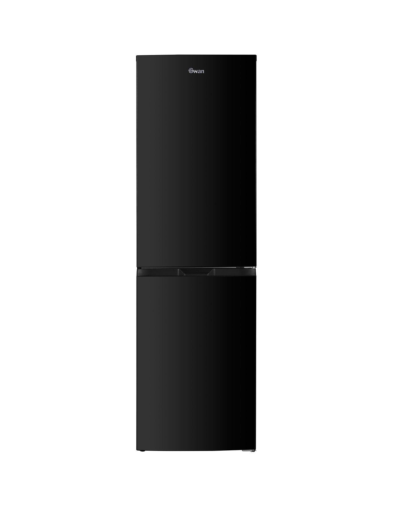 Swan SR156120B 55cm Wide, Total No Frost, 50/50 split Fridge Freezer - Black