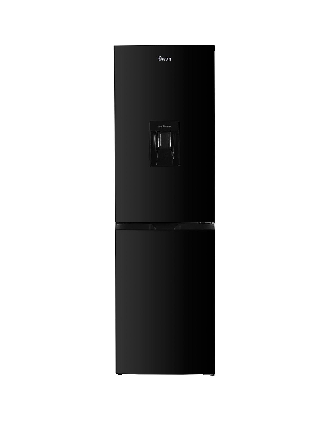 swan-sr156130b-55cm-wide-total-no-frost-5050-split-water-dispenser-fridge-freezer-blackfront