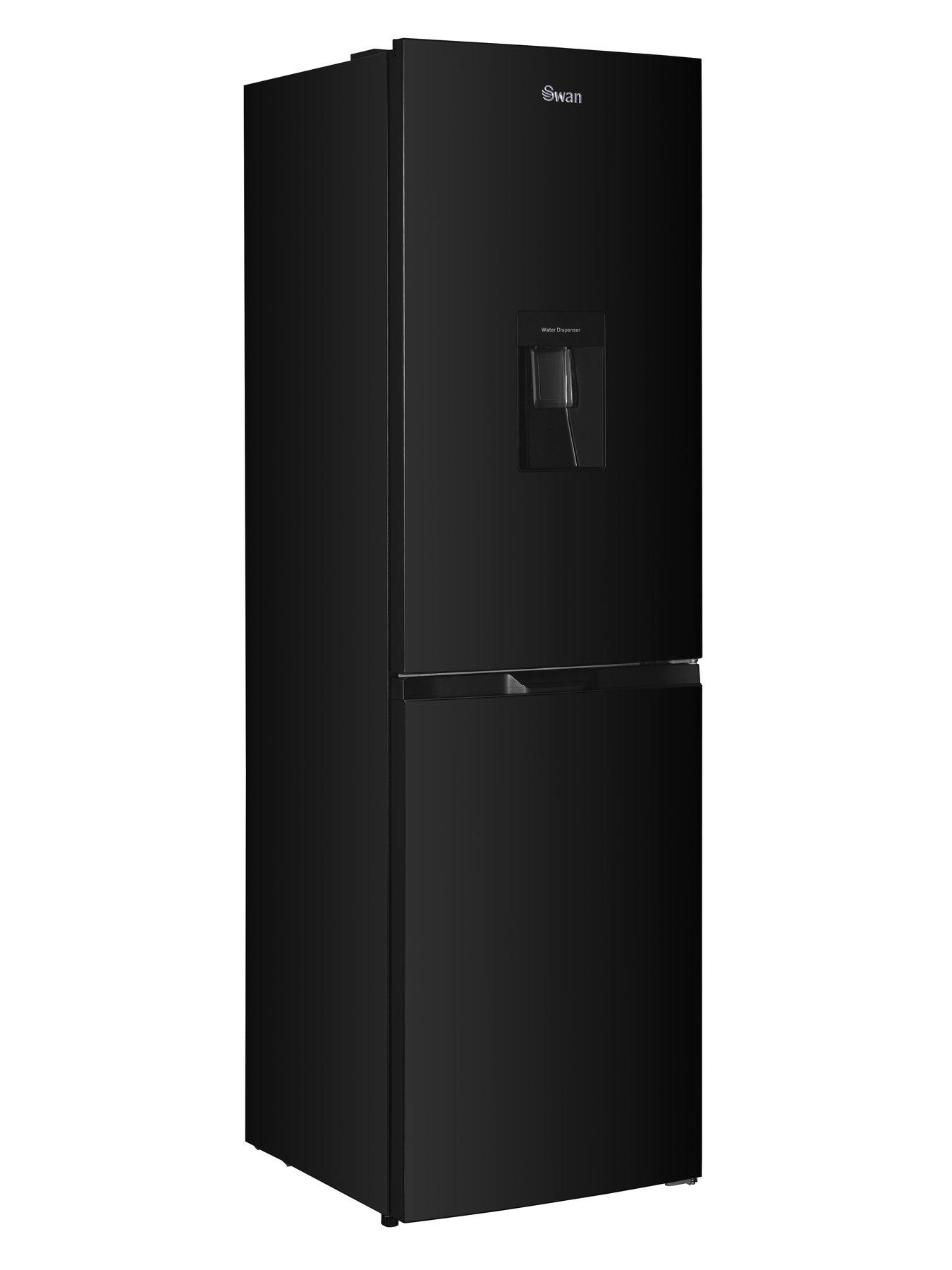 swan-sr156130b-55cm-wide-total-no-frost-5050-split-water-dispenser-fridge-freezer-blackstillFront