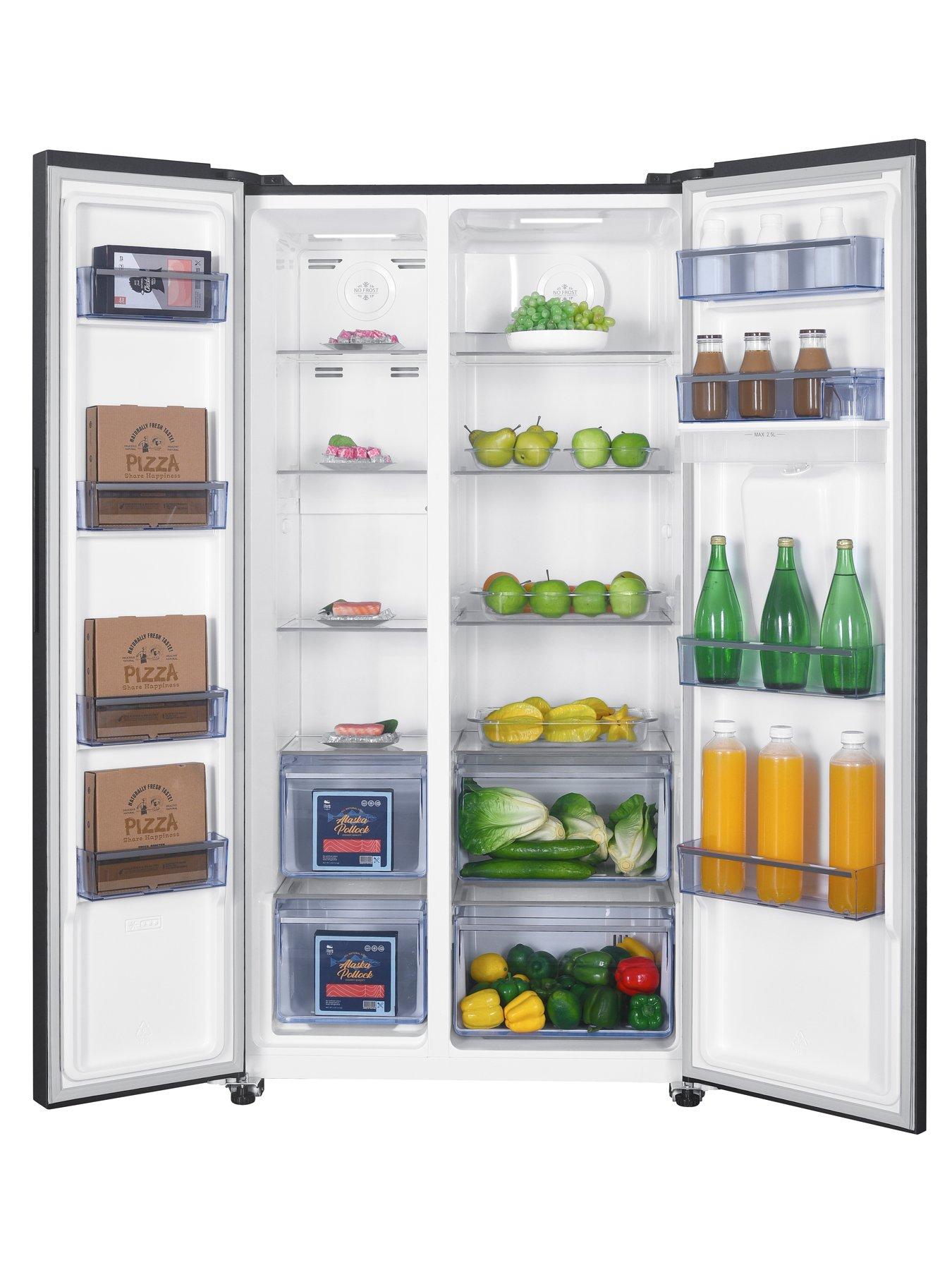 swan-sr156110di-91cm-wide-total-no-frost-american--style-fridge-freezer-with-water-dispenser-dark-inoxback