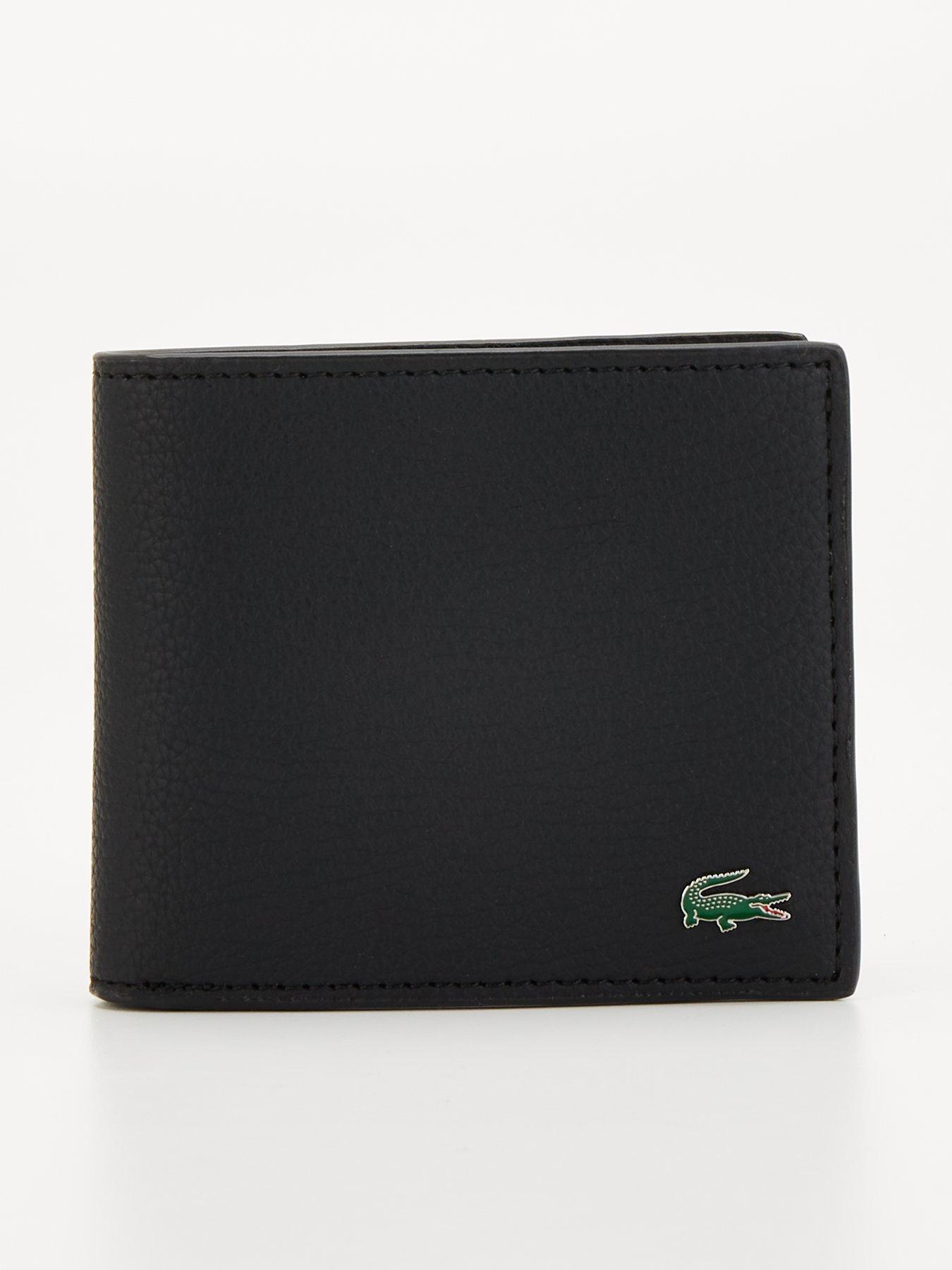 lacoste-faux-leather-billfold-with-coin-pocket-wallet-black