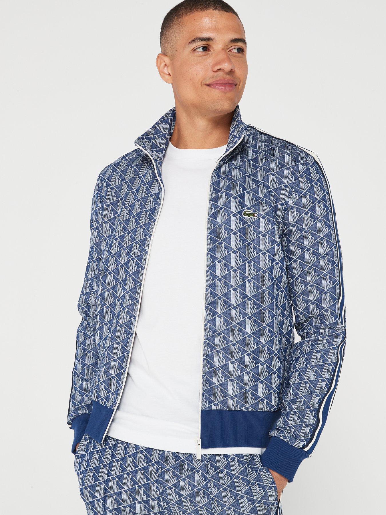 Lacoste Paris Monogram Tracksuit Jacket in Green for Men