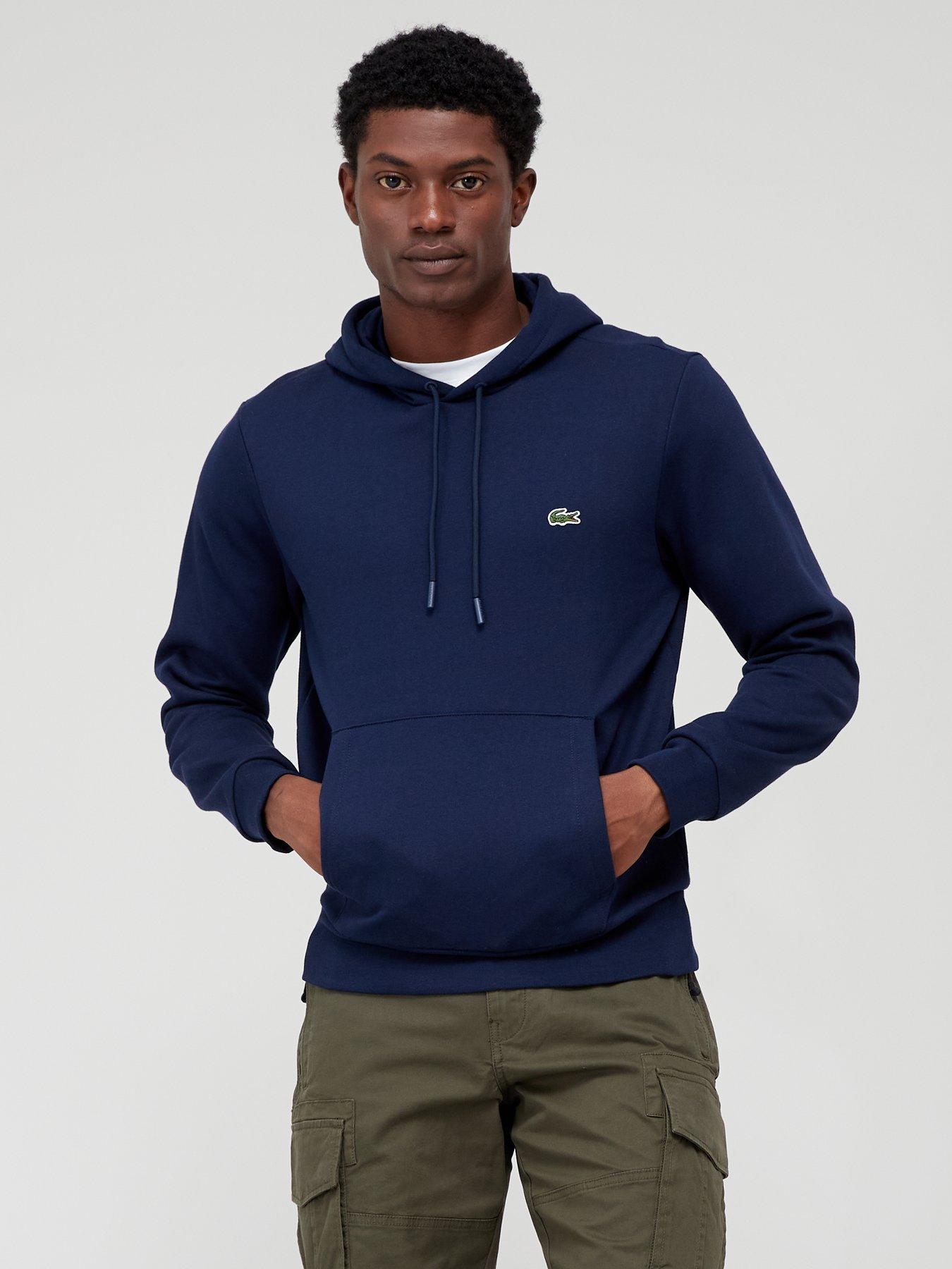 Lacoste Lacoste Core Fleece Overhead Hoodie - Dark Blue
