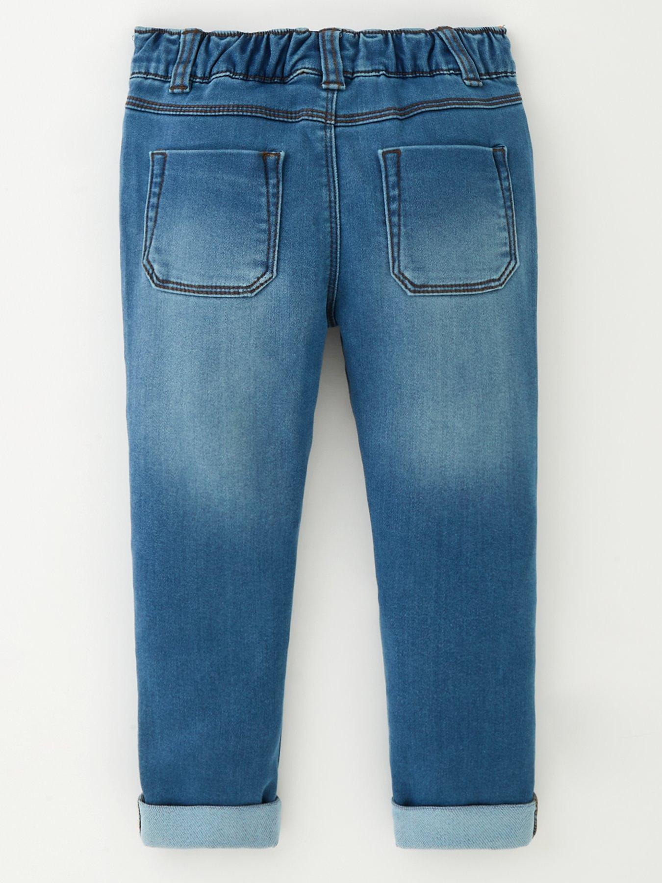Image 2 of 4 of Mini V by Very Girls Mid-Wash Jeggings - Blue