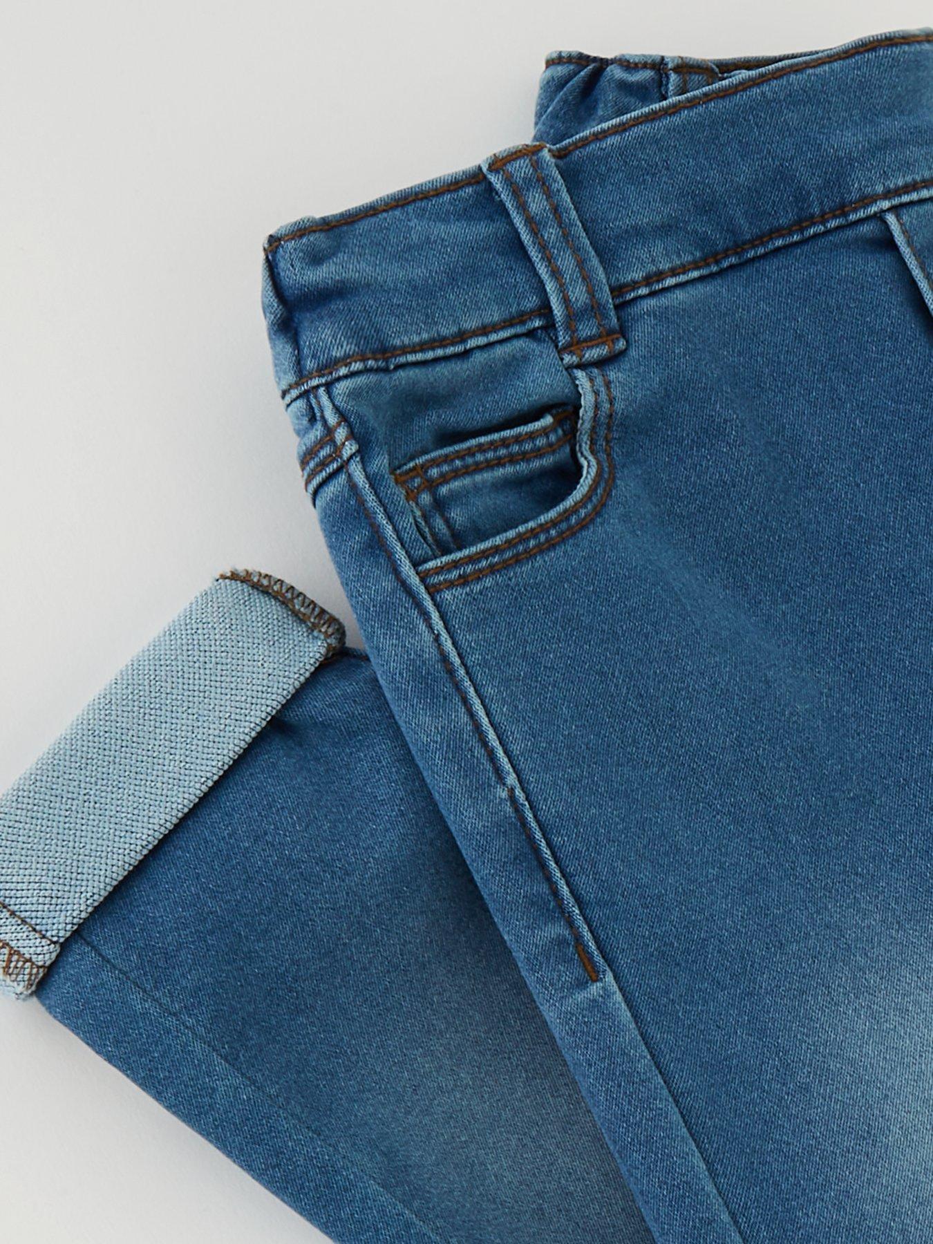 Image 3 of 4 of Mini V by Very Girls Mid-Wash Jeggings - Blue