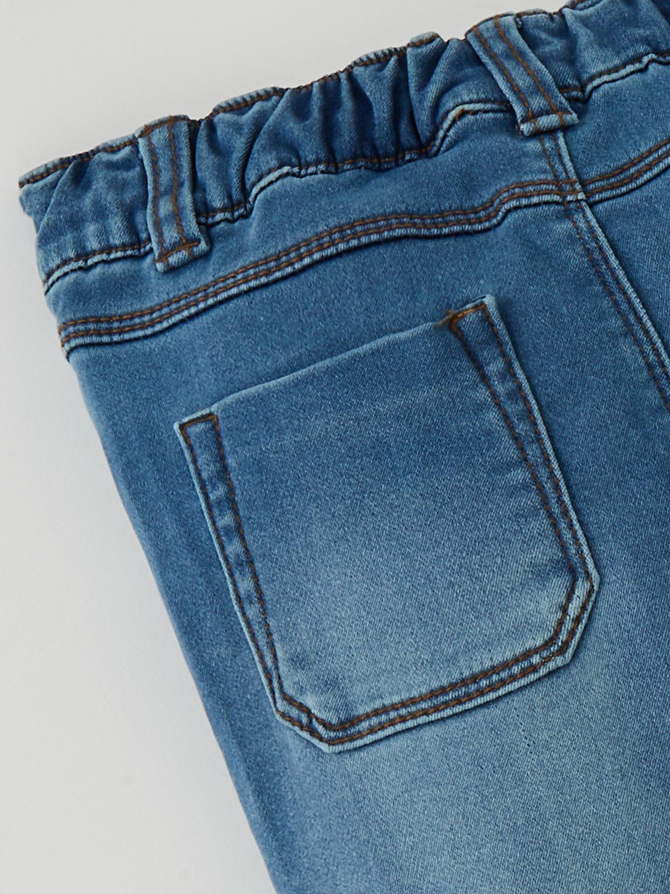 Image 4 of 4 of Mini V by Very Girls Mid-Wash Jeggings - Blue