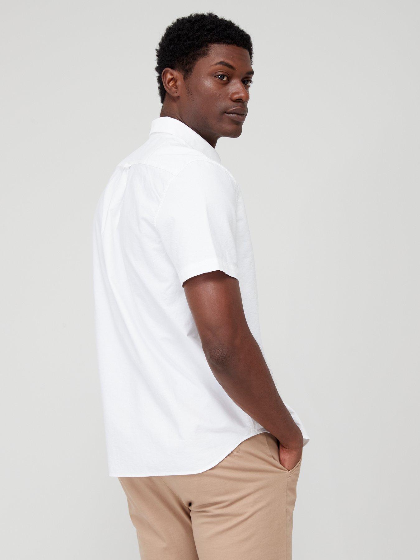 lacoste-short-sleeve-oxford-shirt-whitestillFront