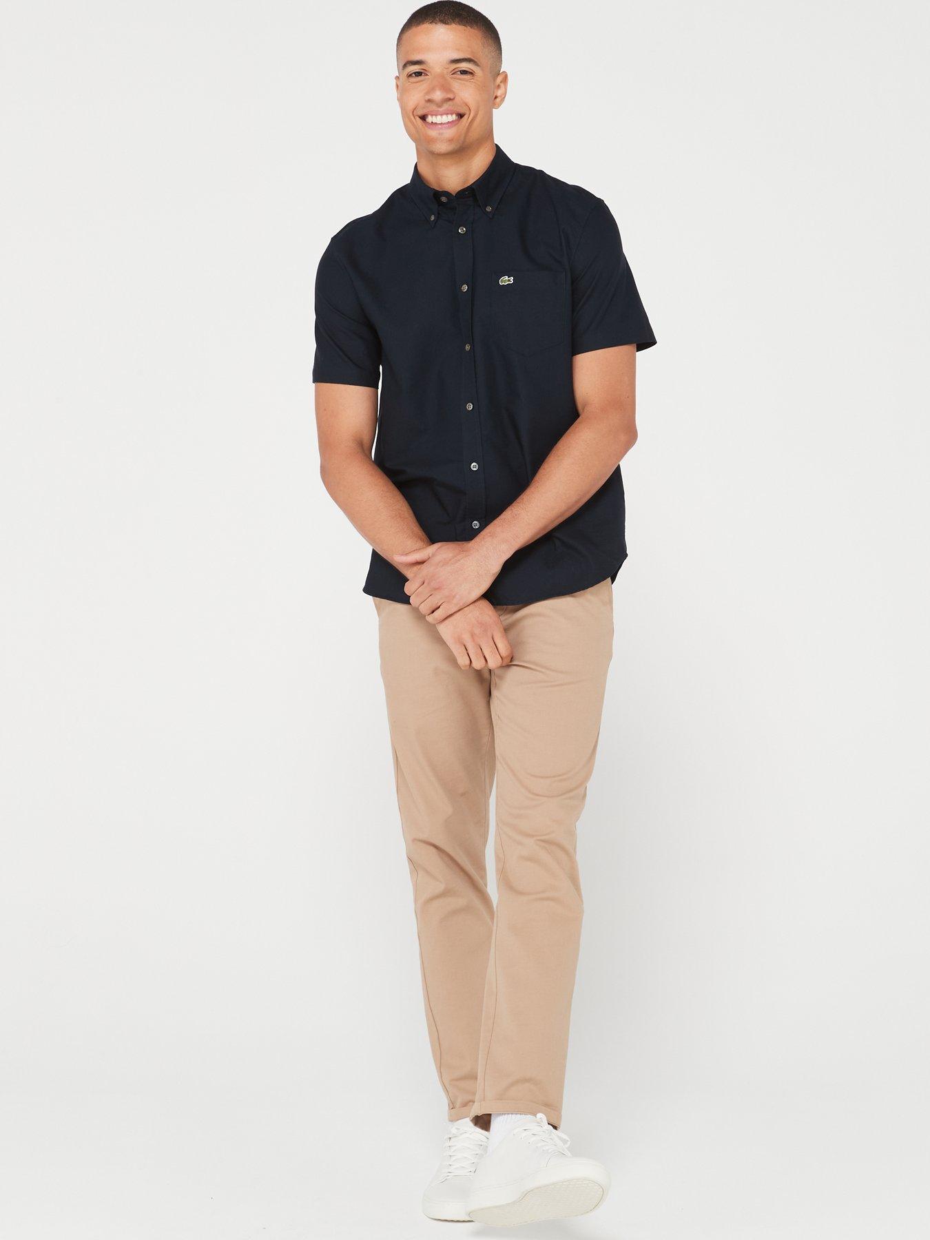 lacoste-short-sleeve-oxford-shirt-navyback