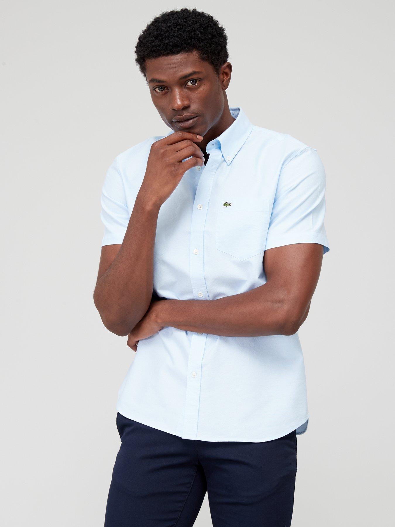 Short Sleeve Oxford Shirt Blue