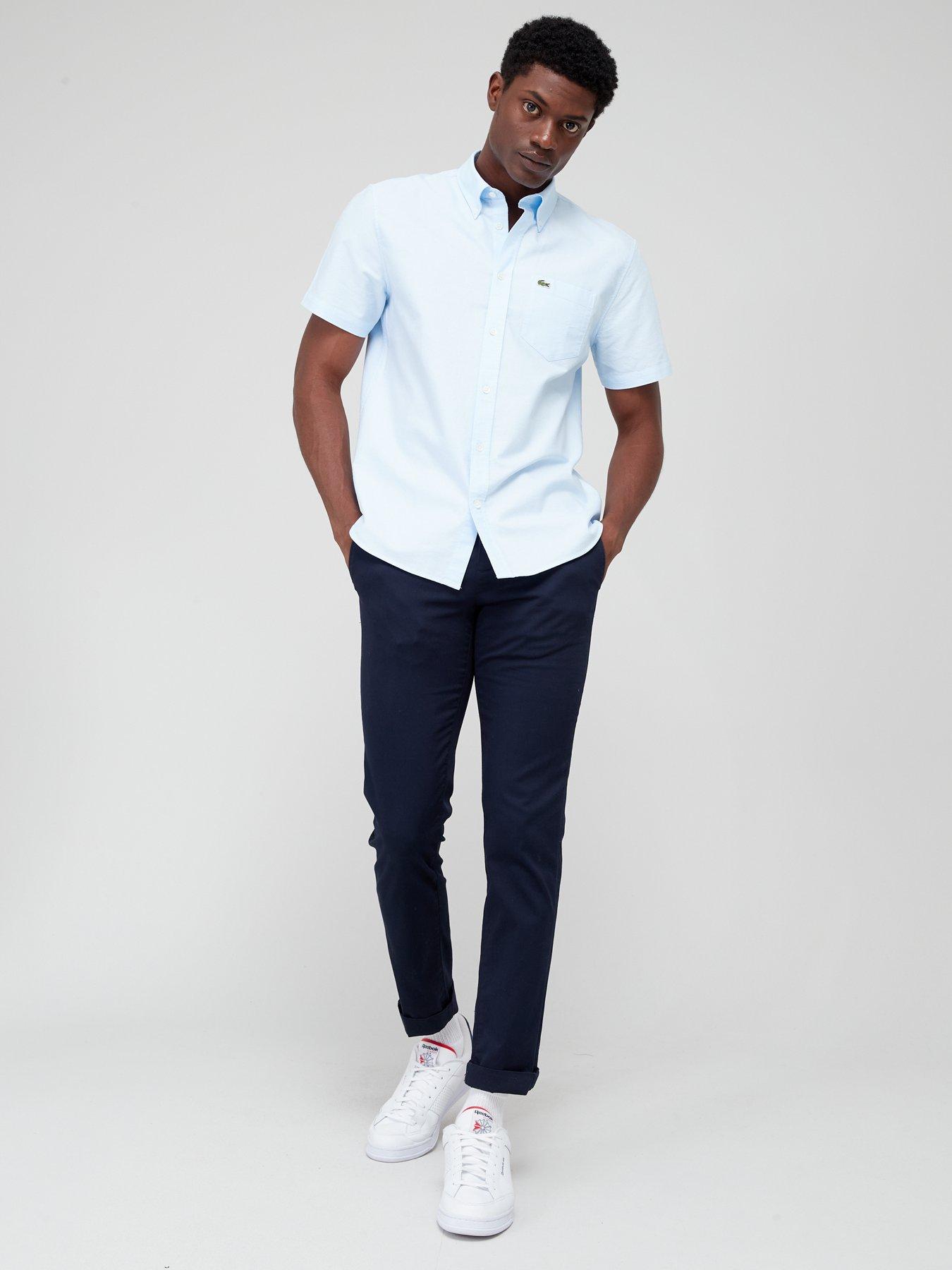 lacoste-short-sleeve-oxford-shirt-blueback