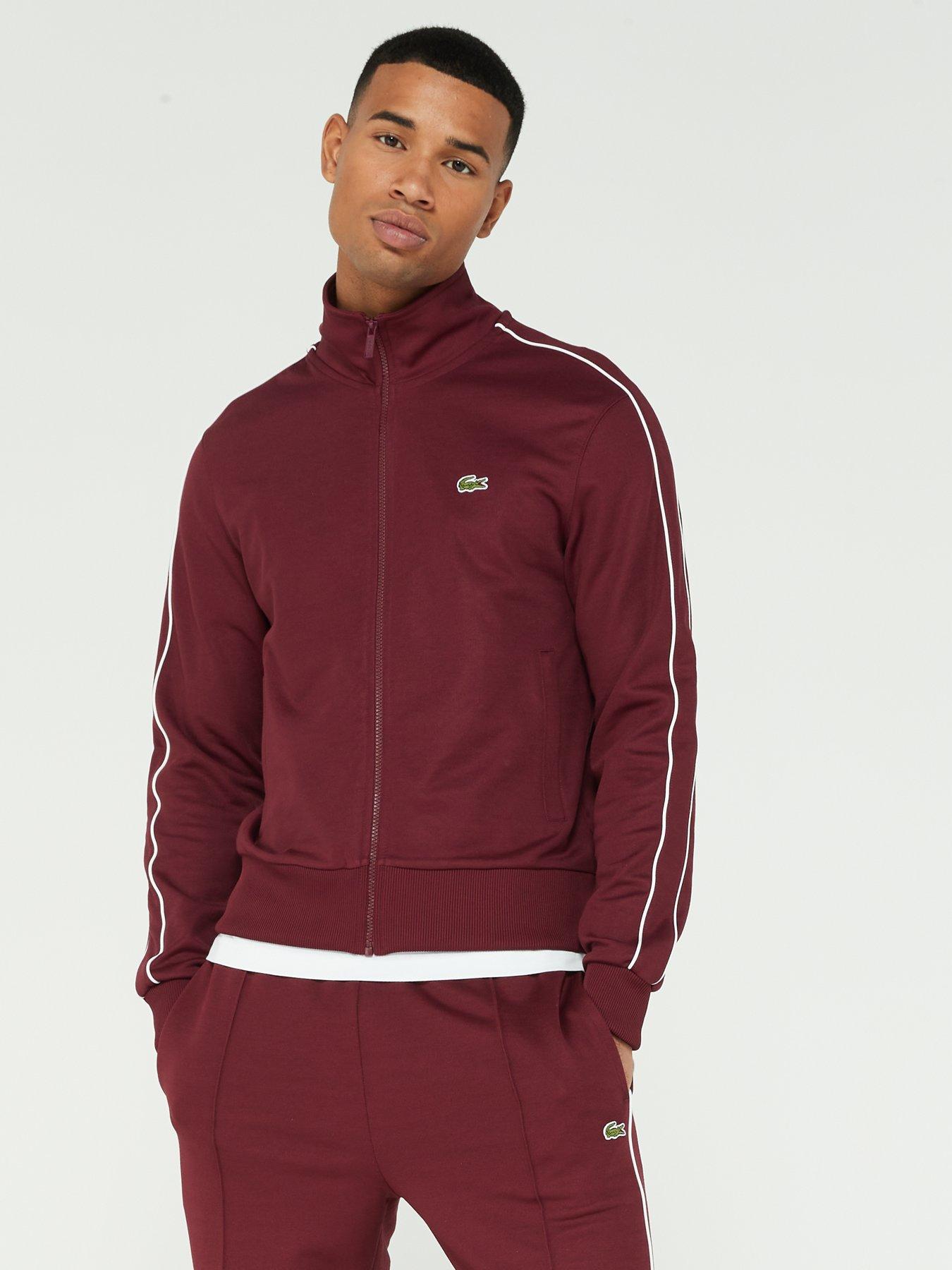 Lacoste tracksuit red new arrivals