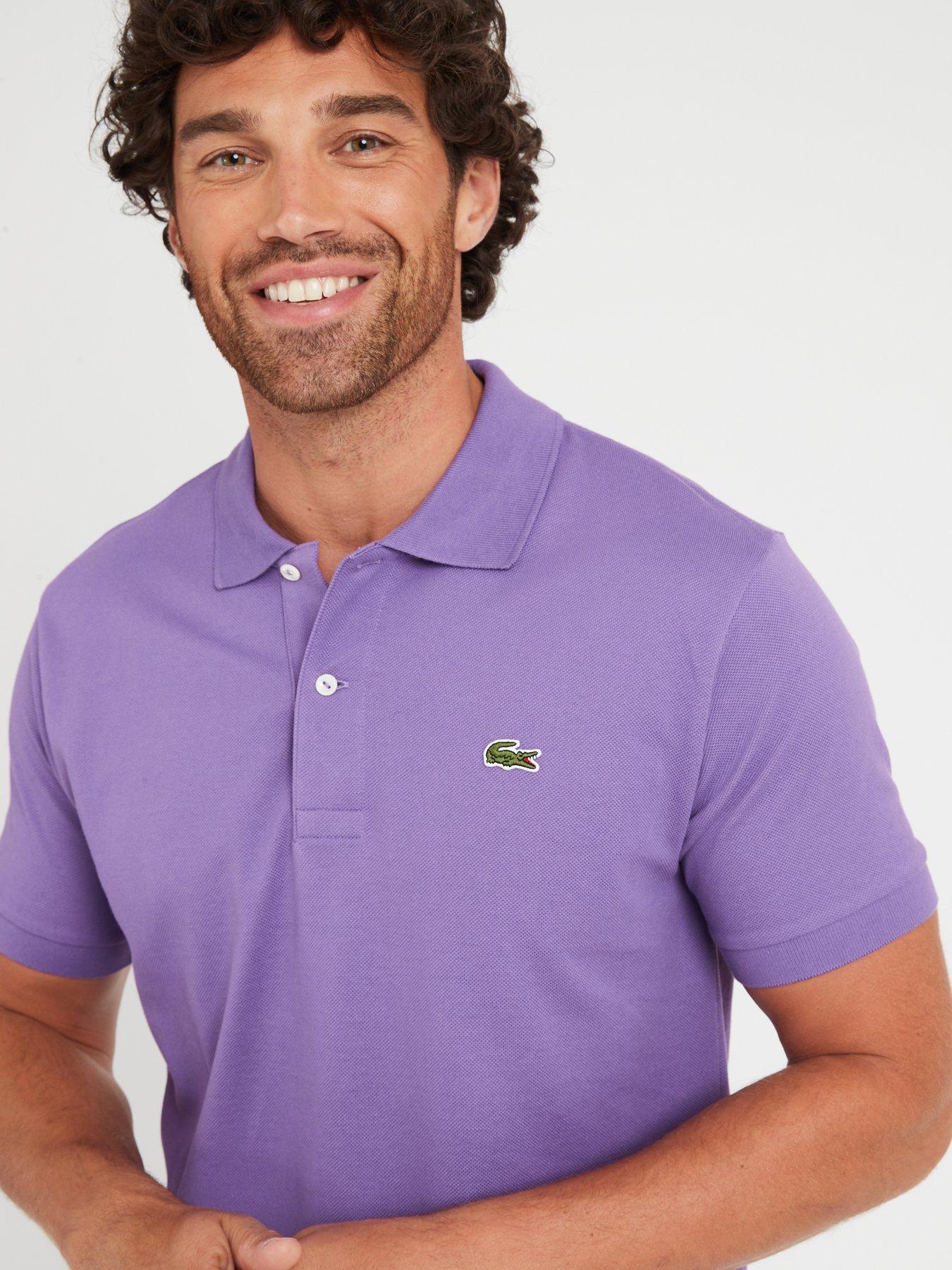 Mens purple cheap lacoste polo