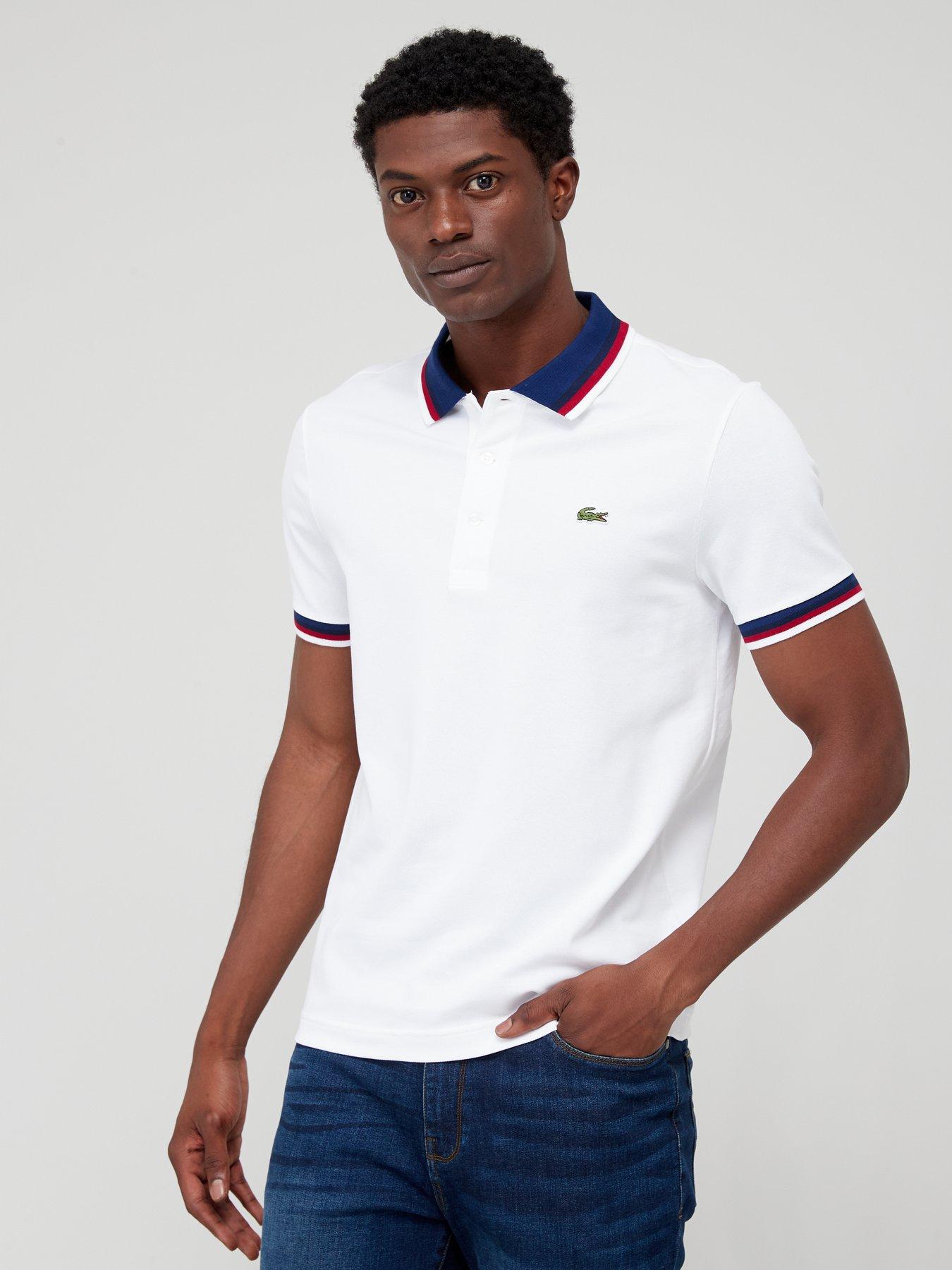 Lacoste white polo shirt sale hotsell