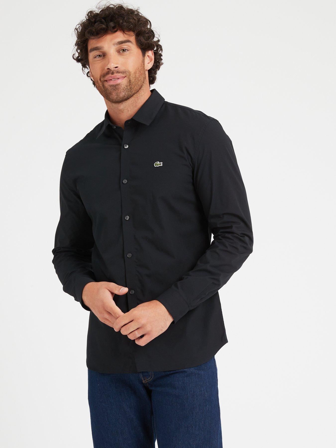 lacoste-slim-fit-button-down-poplin-shirt-black