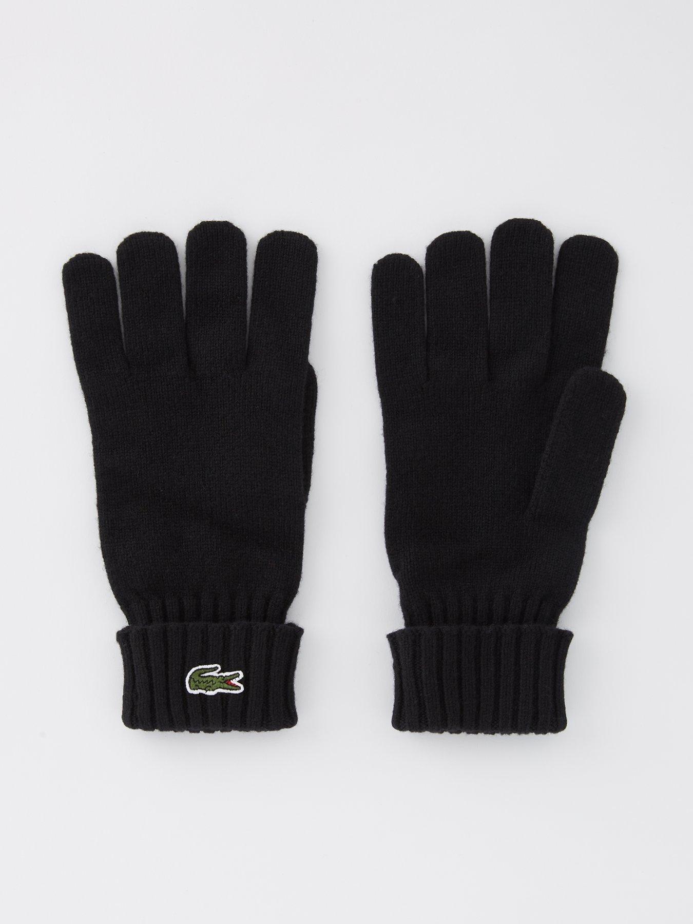 lacoste-lacoste-logo-wool-gloves-black