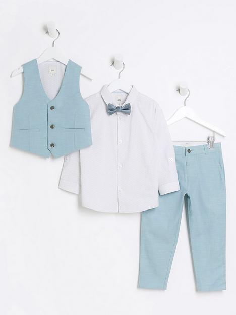 river-island-mini-mini-boy-tailored-4-piece-suit-set-blue