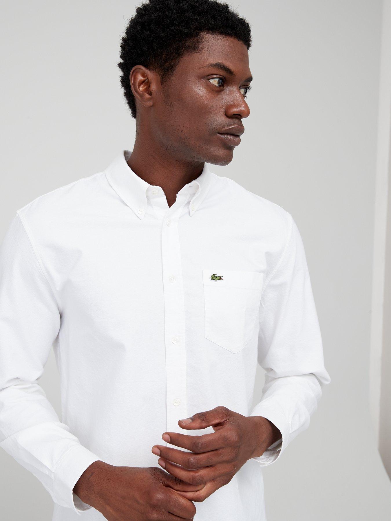 lacoste-long-sleeve-oxford-shirt-whiteoutfit