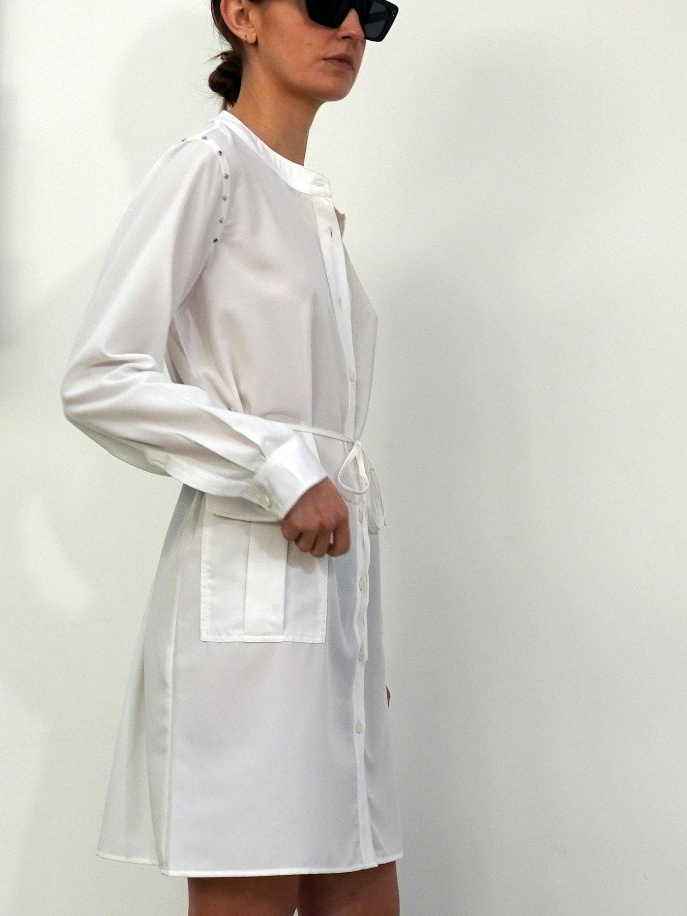 religion-religion-long-sleeve-pocket-detail-tunic-shirt-dress-whitestillFront