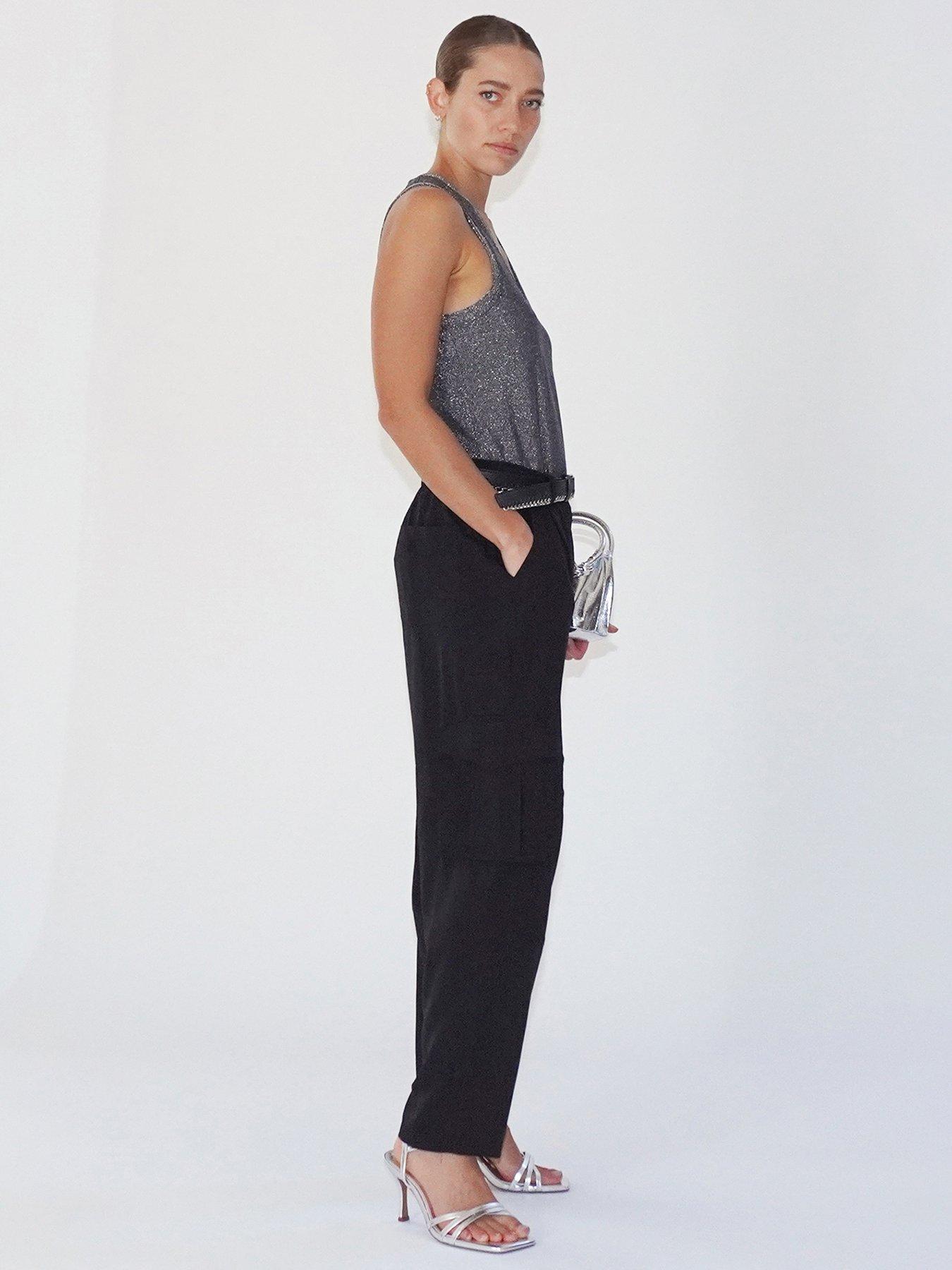 Image 4 of 6 of Religion Utility Cargo Ray Trousers - Black