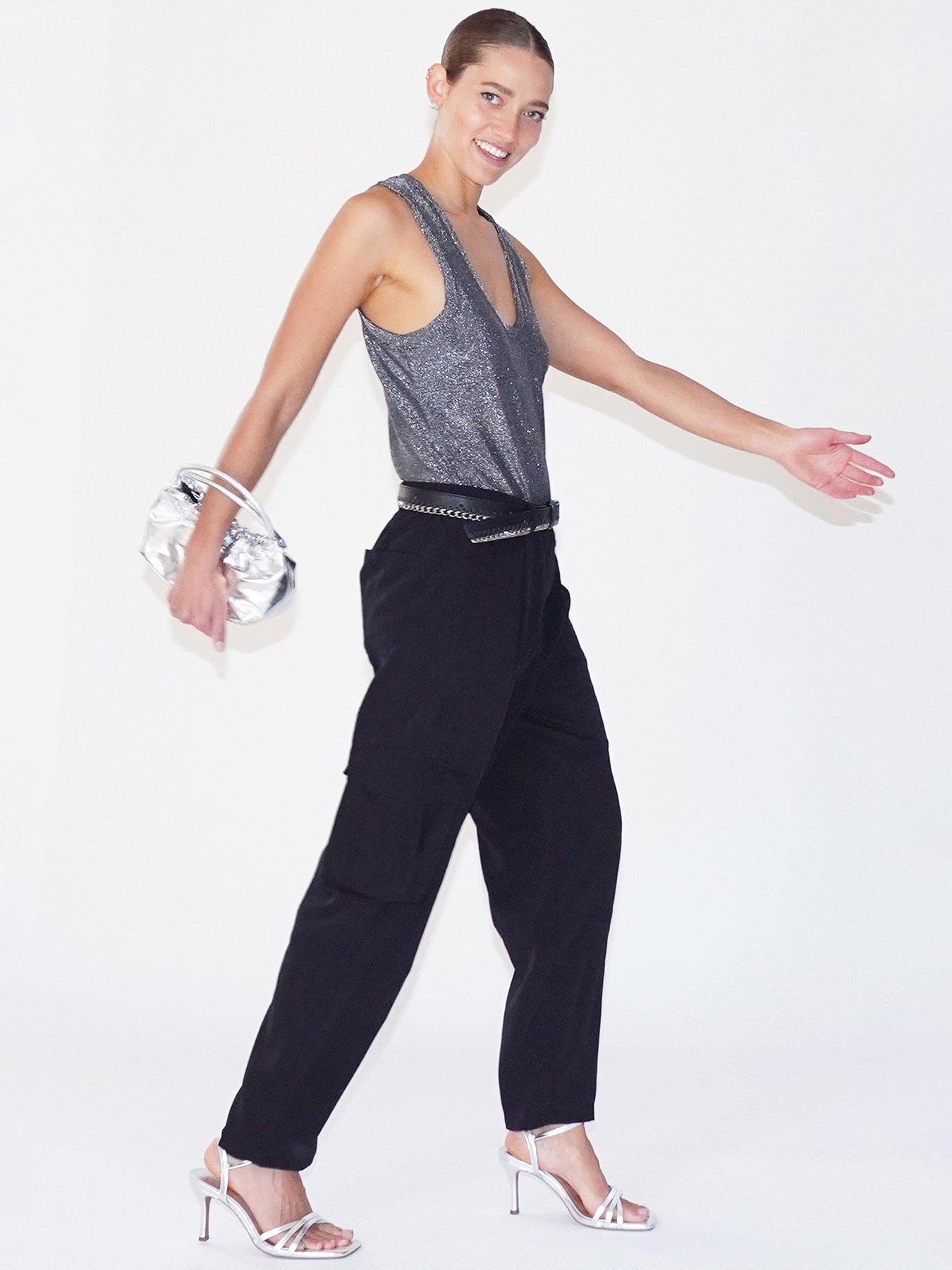 Image 6 of 6 of Religion Utility Cargo Ray Trousers - Black