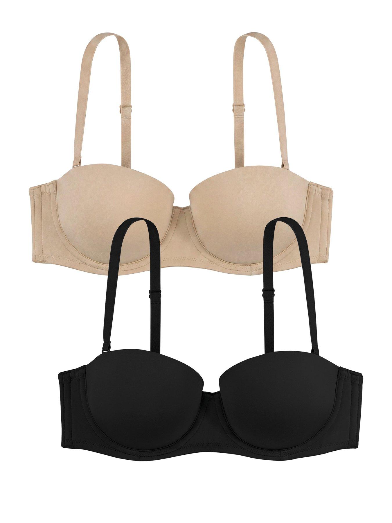 DORINA Lightly Padded Michelle 2 Pack Bandeau Bra - Multi