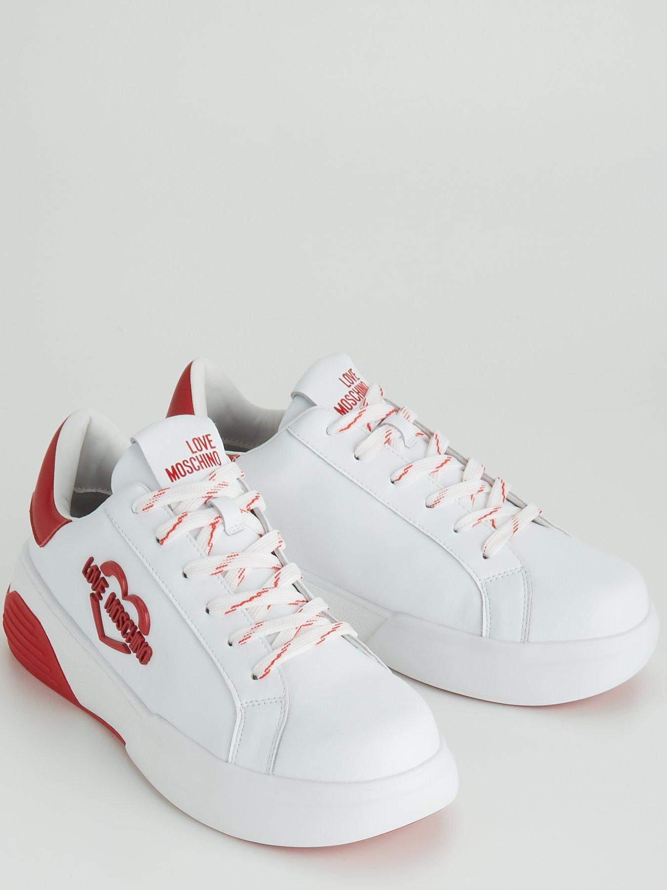 Moschino red clearance sneakers