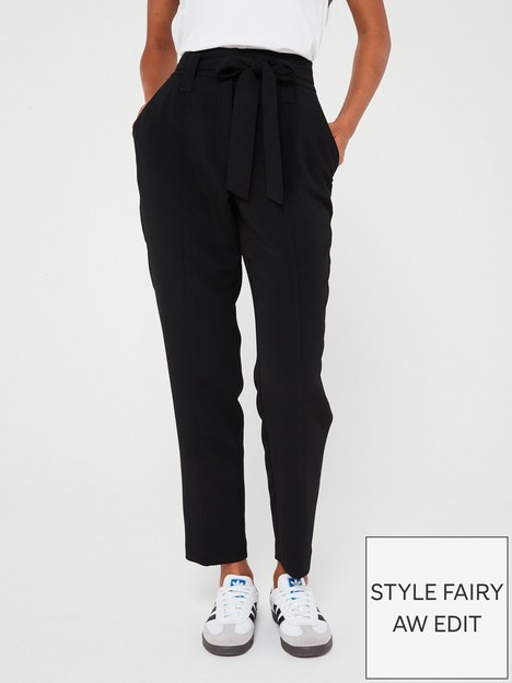 v-by-very-x-style-fairy-belted-soft-tapered-trouser-black