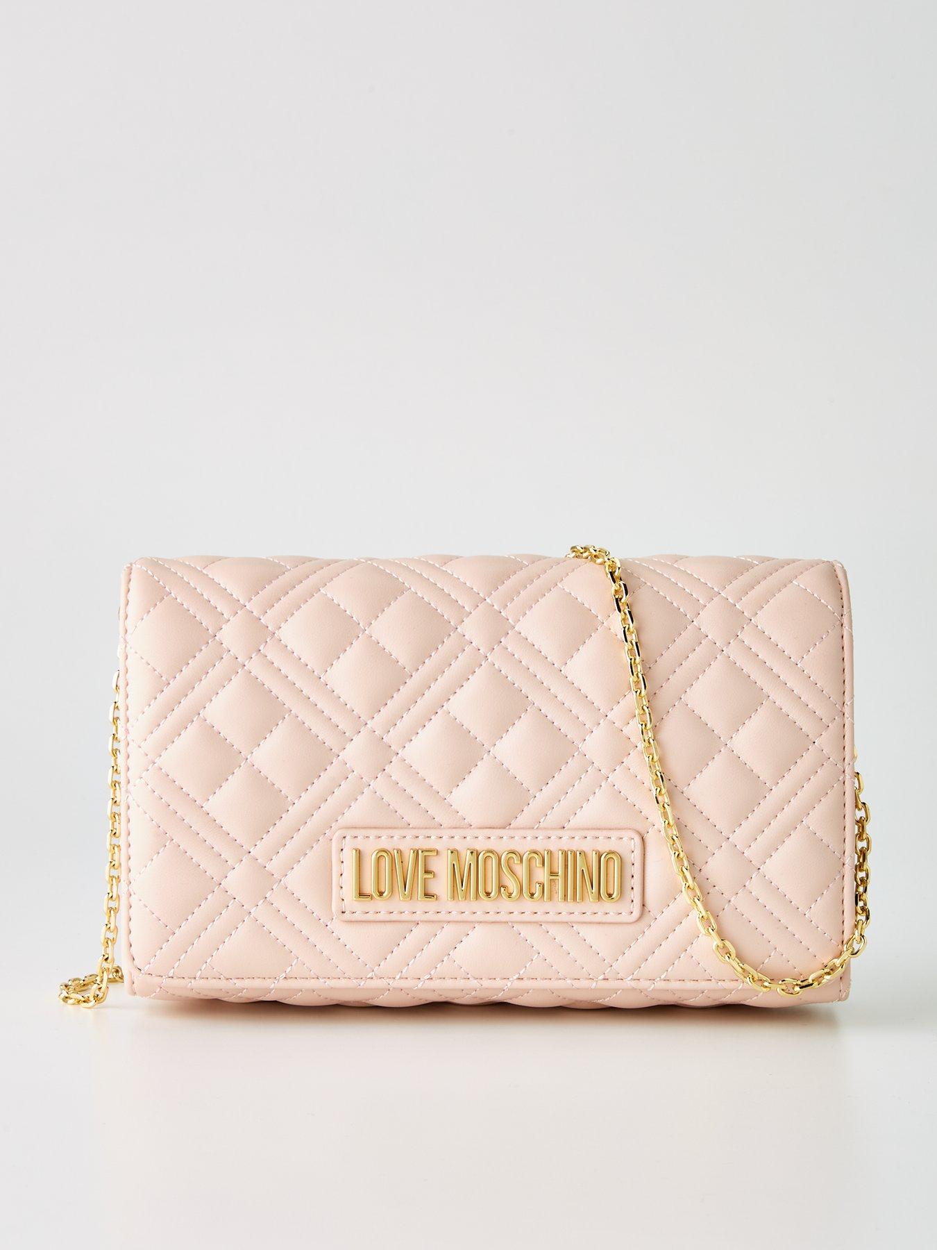 Small Quilted Cross Body Bag Nude