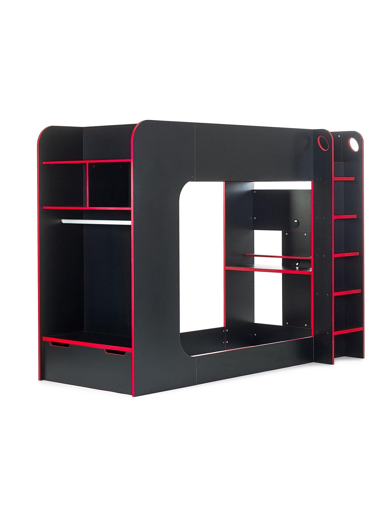 julian-bowen-impact-gaming-bunk-bed-blackredback