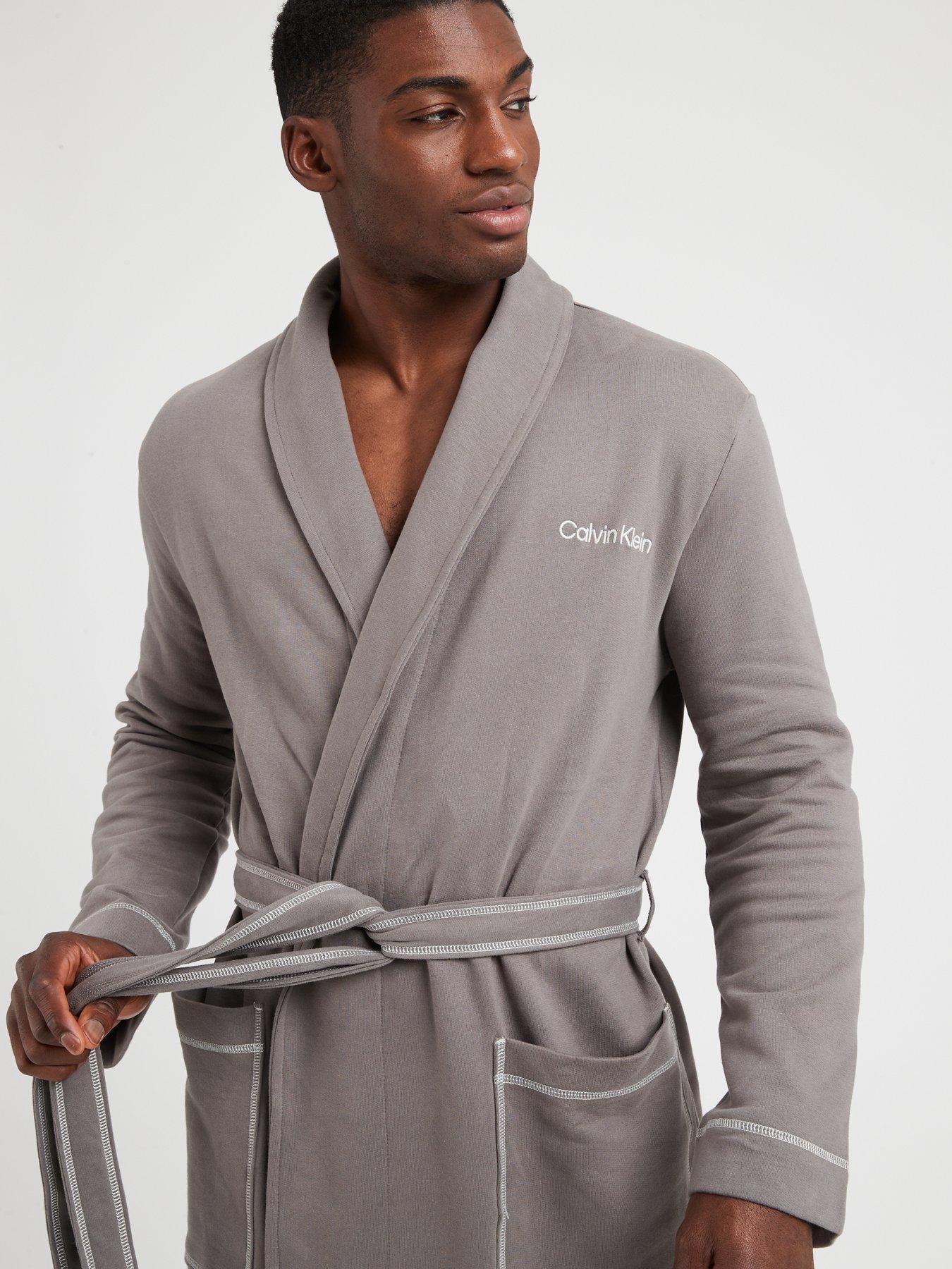 Cotton Bath Robe Grey