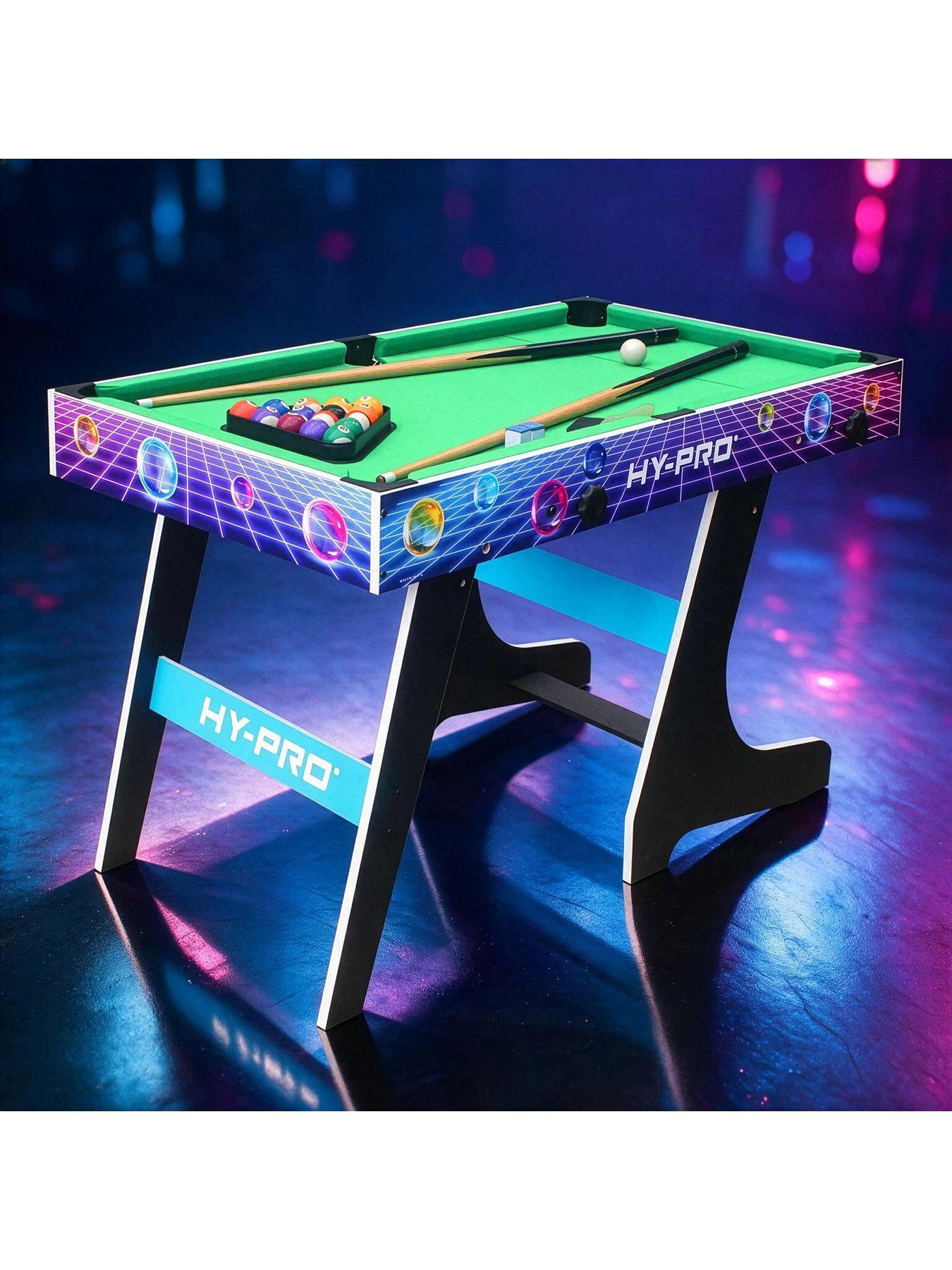 Hy-Pro 4ft 8-in-1 Multi Game Table (Pool /Football / Power Puck Hockey ...