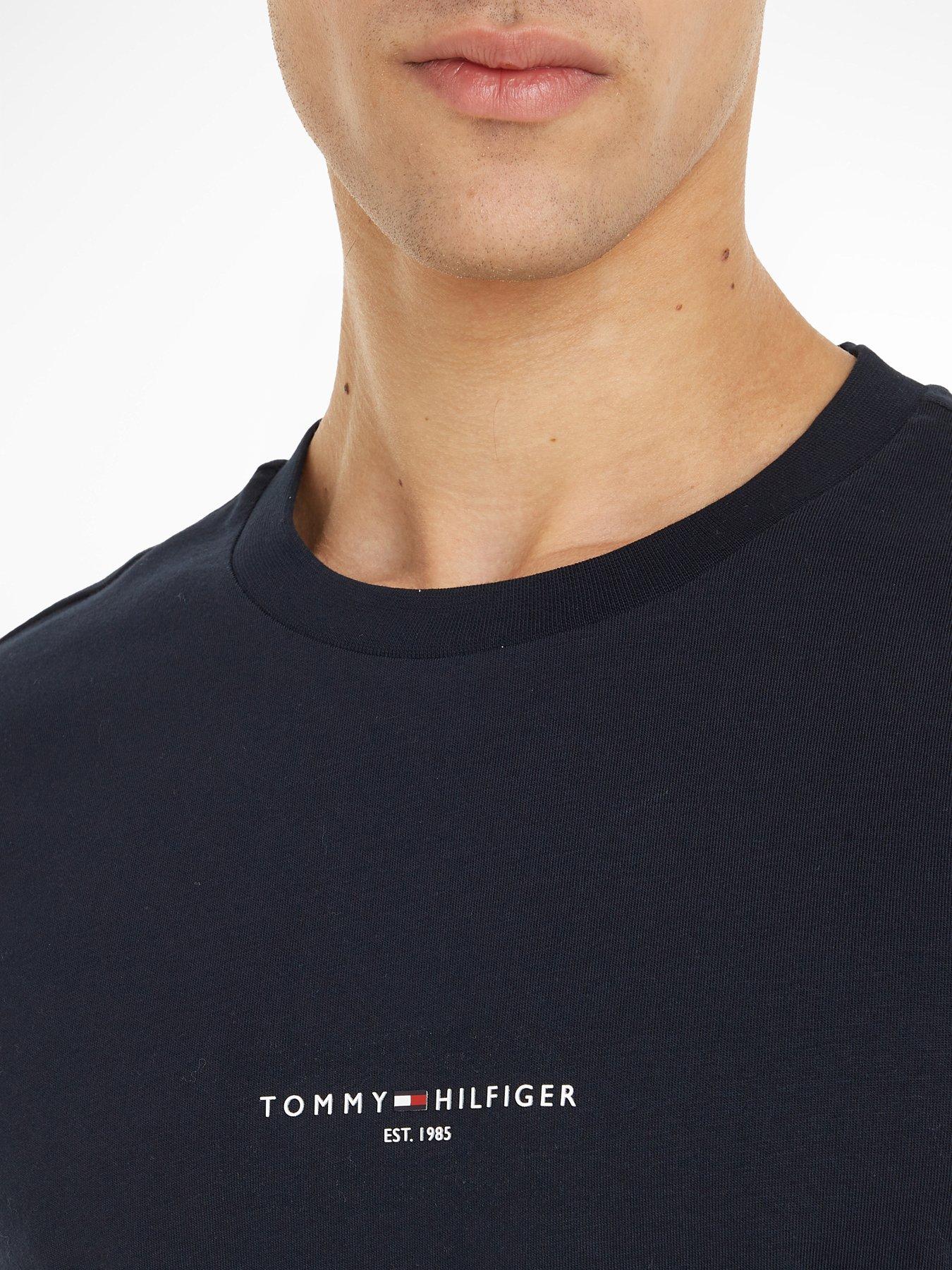 tommy-hilfiger-tommy-logo-tipped-t-shirt-navyoutfit