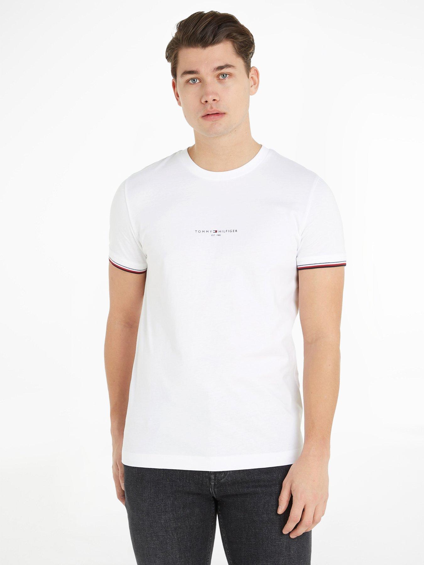 White | Tommy Men | hilfiger T-shirts Ireland | polos & Very 