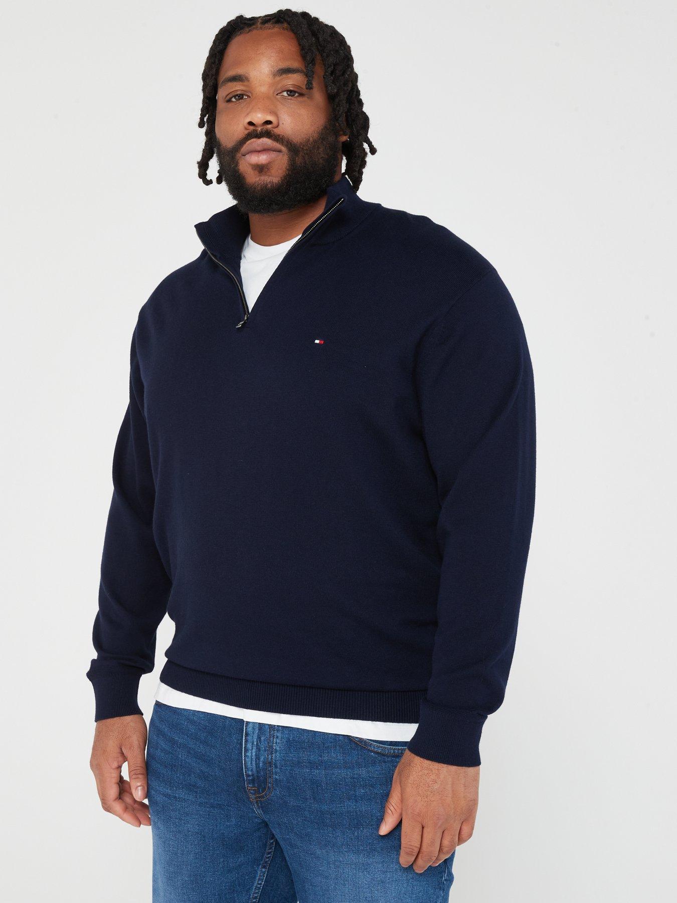 Tommy hilfiger lambswool shop zip mock sweater