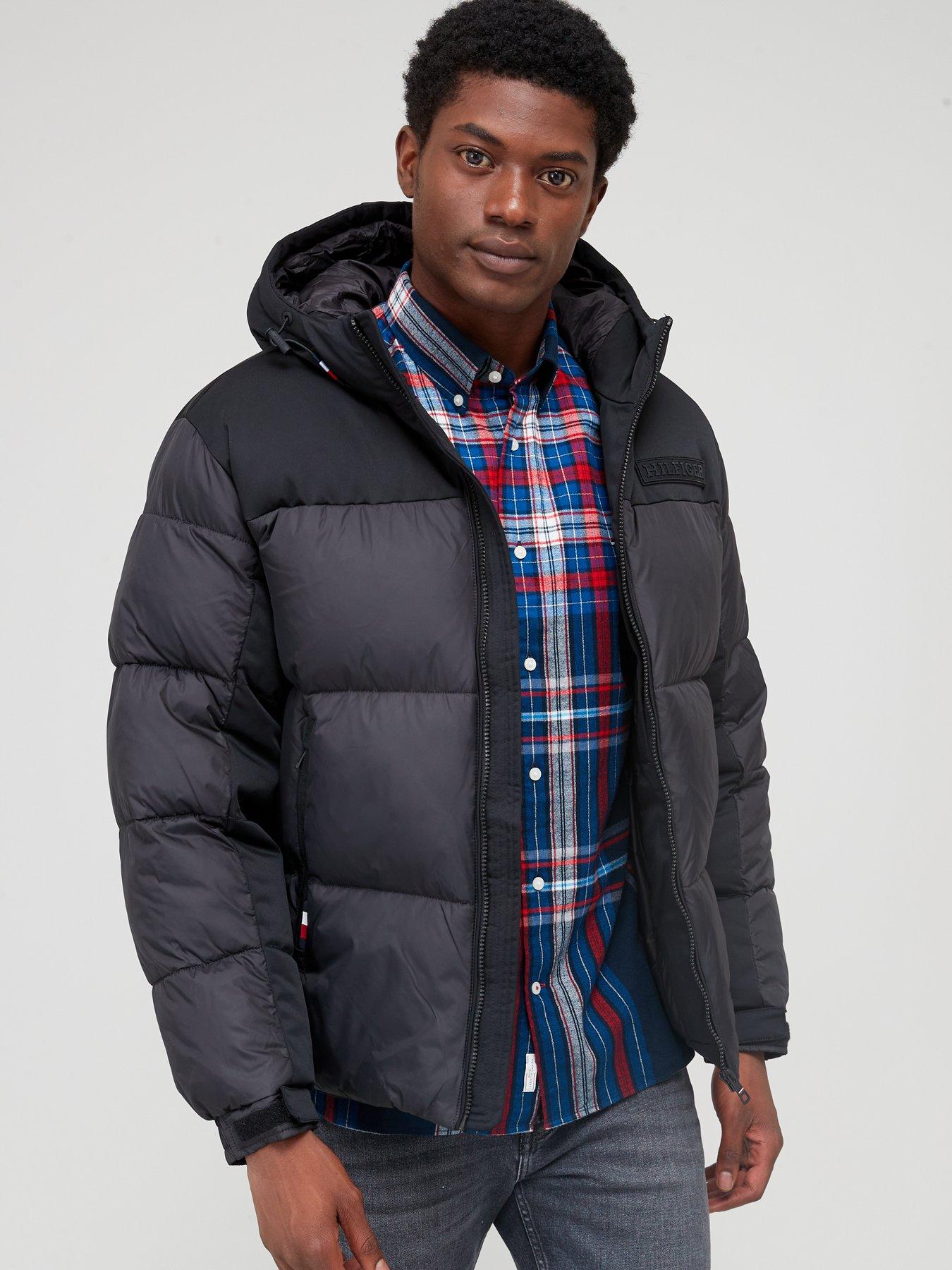 Black tommy hilfiger deals coat