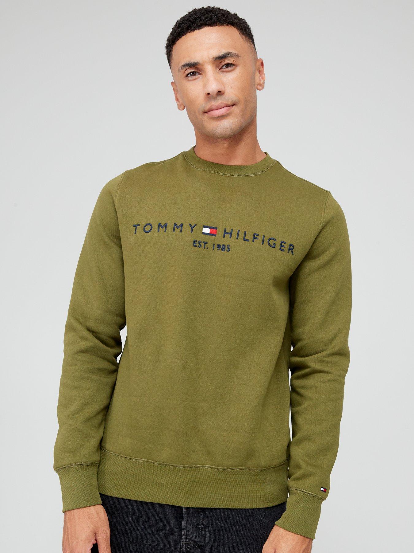 Green tommy hilfiger clearance sweatshirt