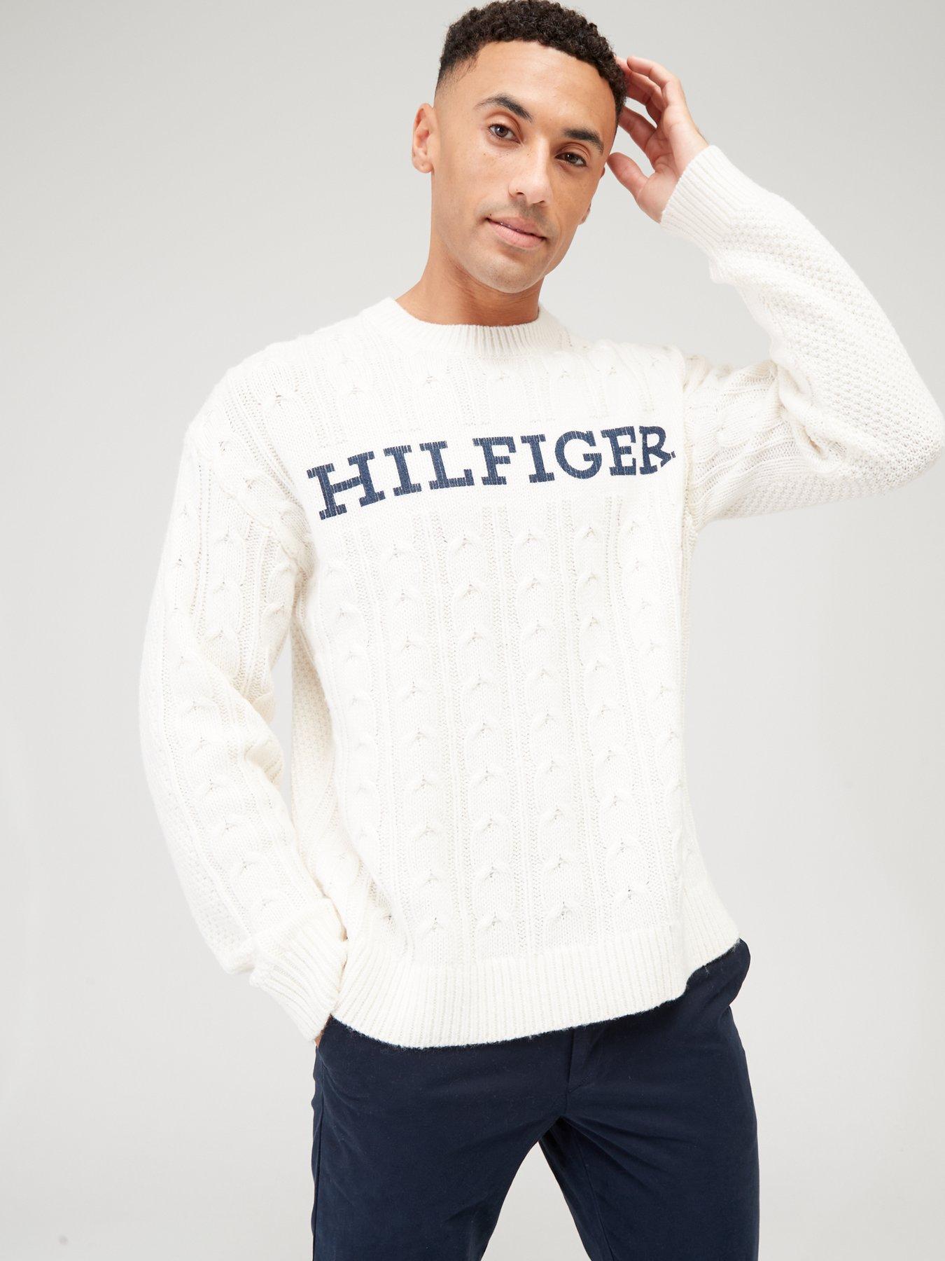 Hilfiger crew neck outlet jumper