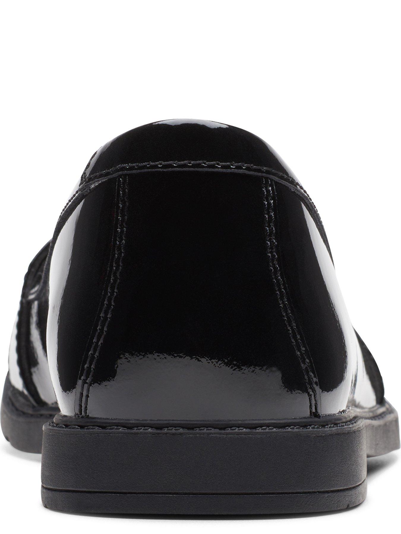 Image 2 of 7 of Clarks Youth Scalaloafer. School Shoe - Black